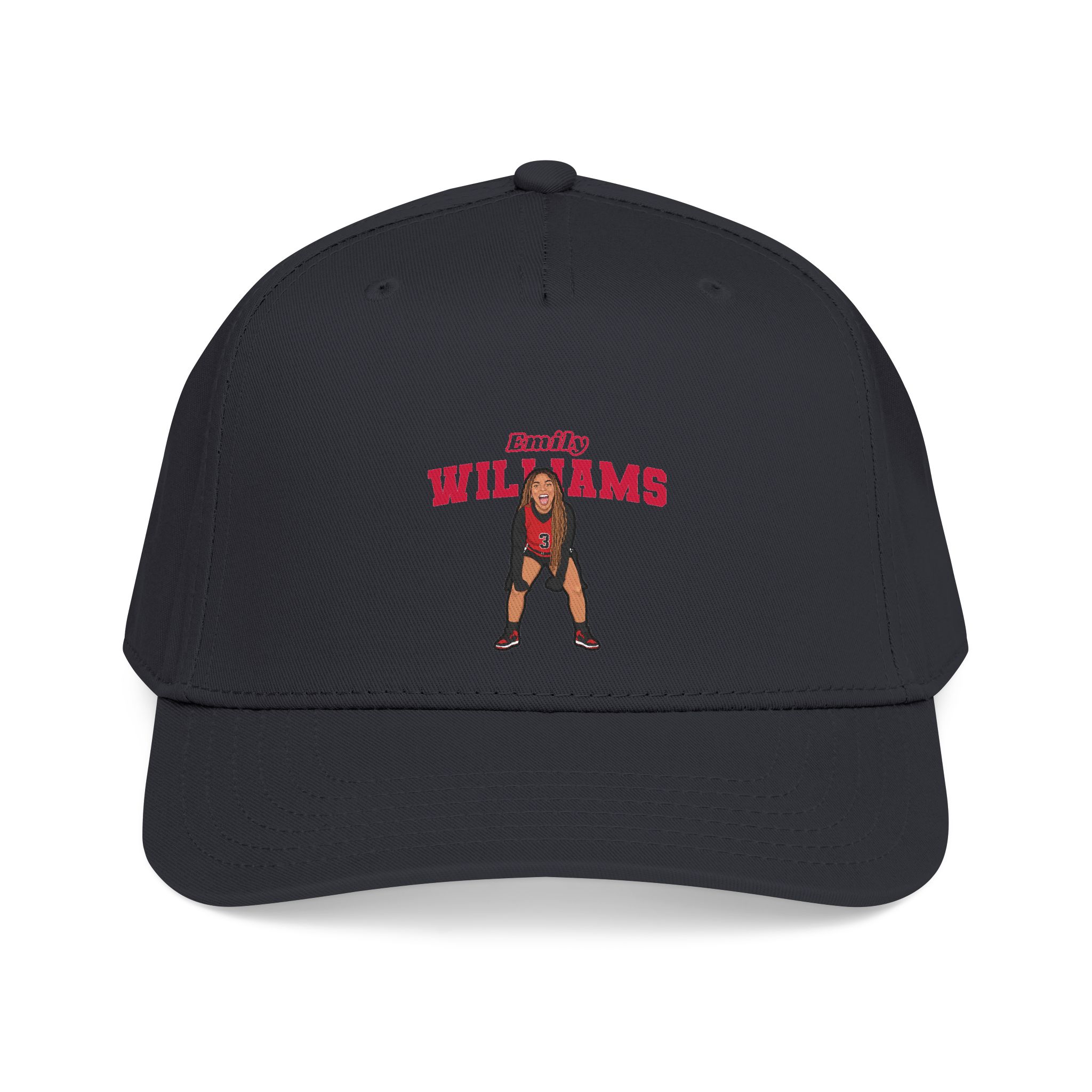 Baseball Cap — character_name_arch in Black
