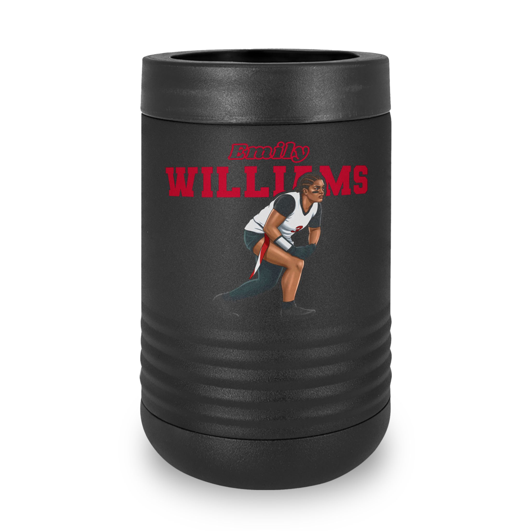Stainless Can Cooler — character_name_arch in Black