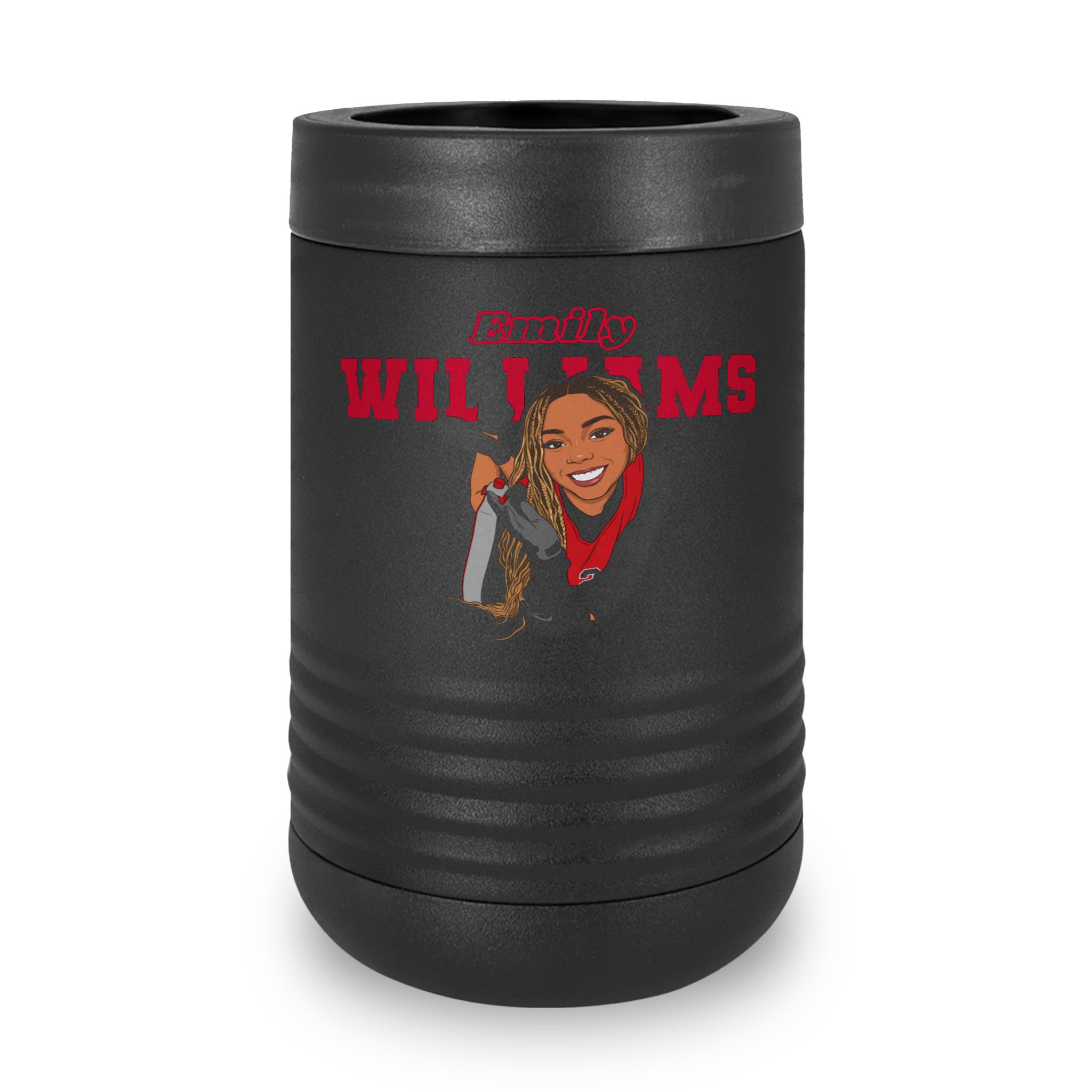 Stainless Can Cooler — character_name_arch in Black