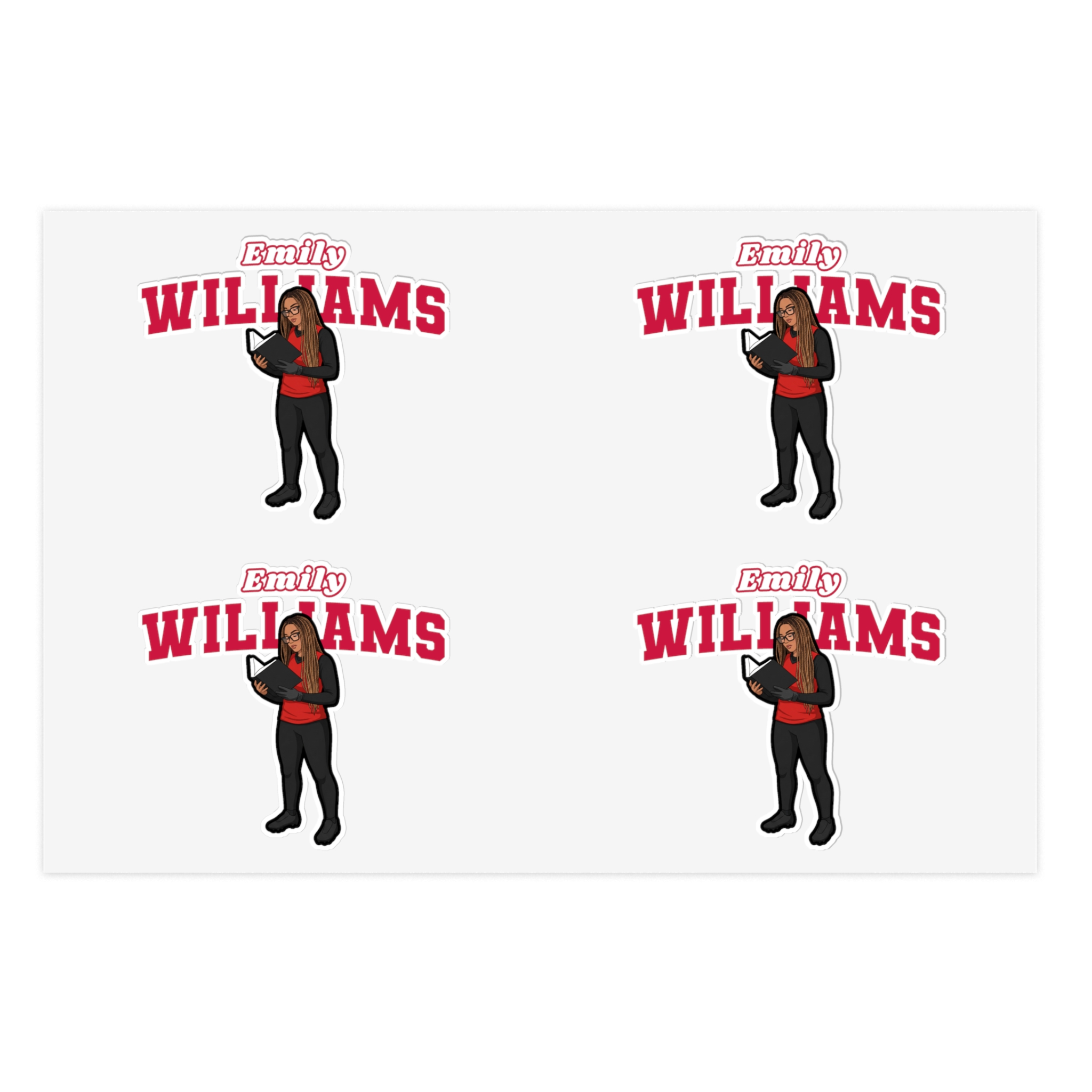 Sticker Sheet — character_name_arch in Classic