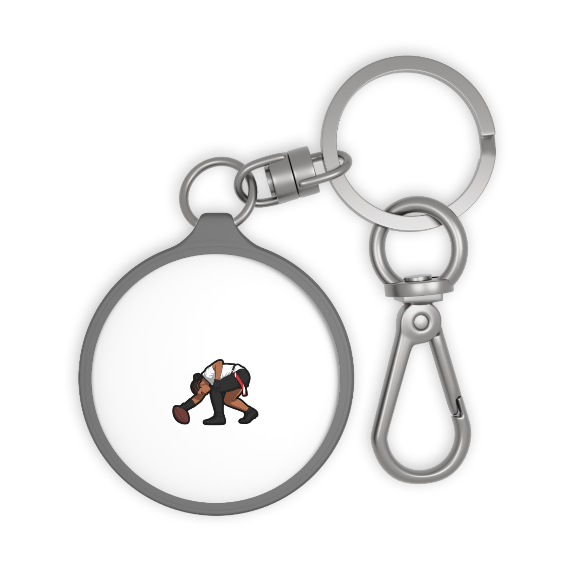 Keychain — character_name_arch in Grey