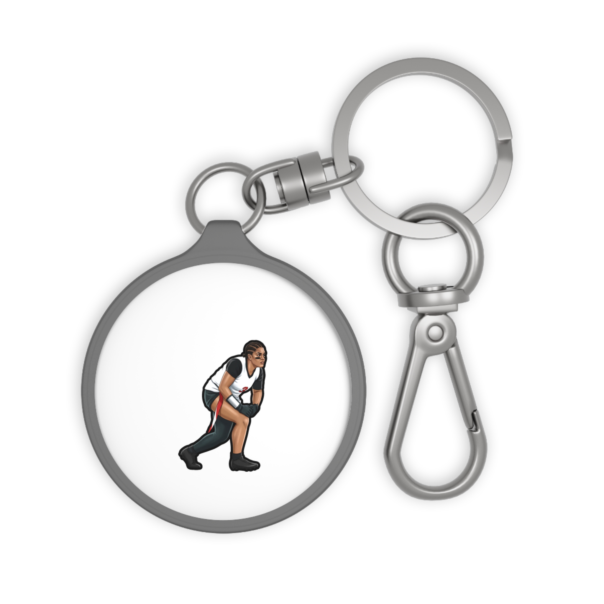 Keychain — character_name_arch in Grey