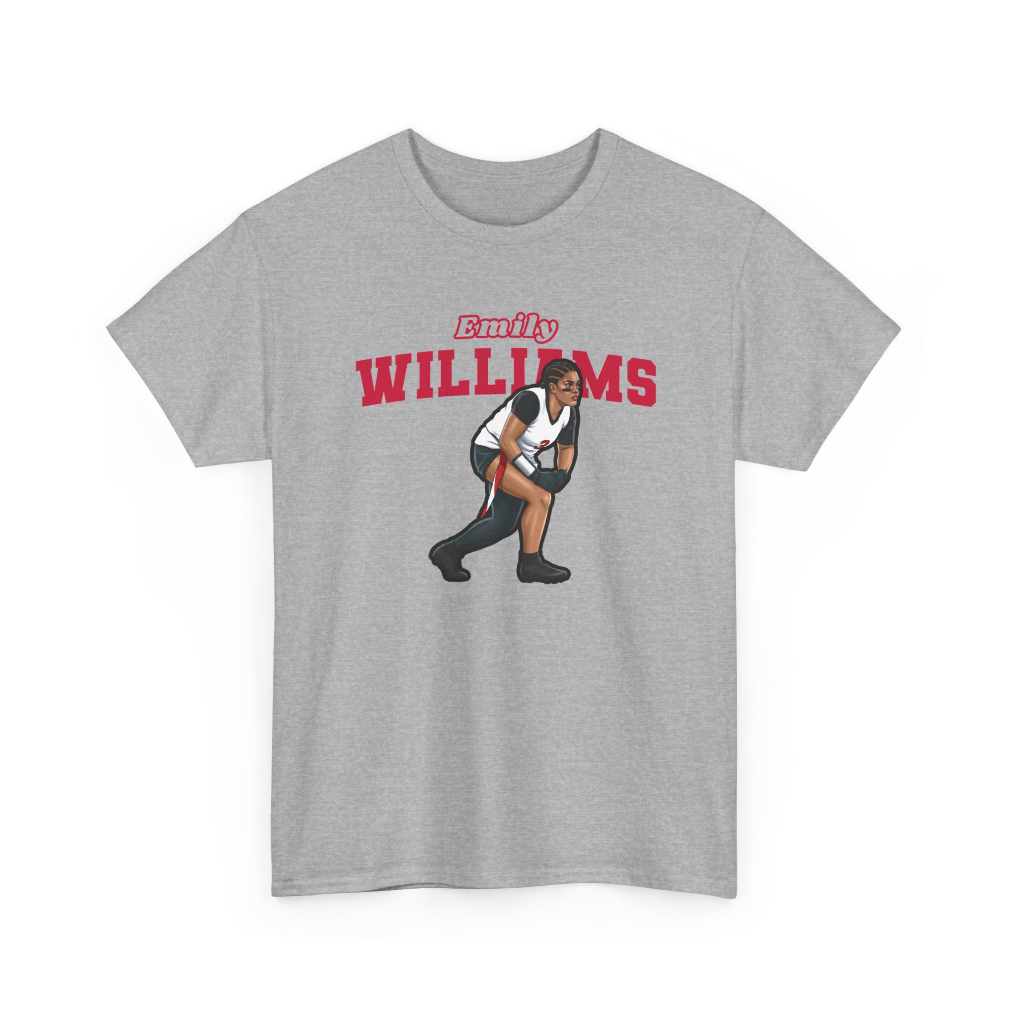 Tee — character_name_arch in Grey