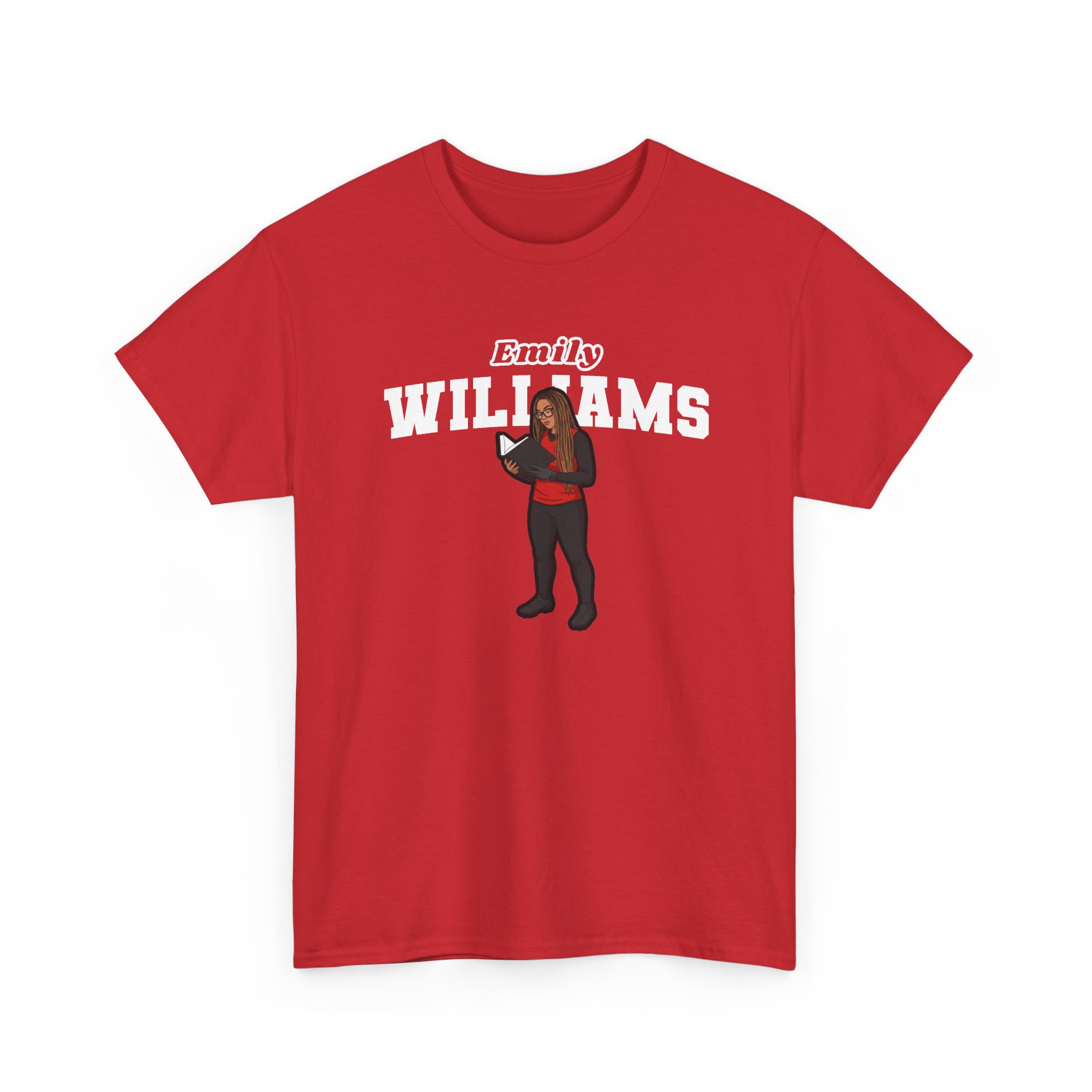 Tee — character_name_arch in Red