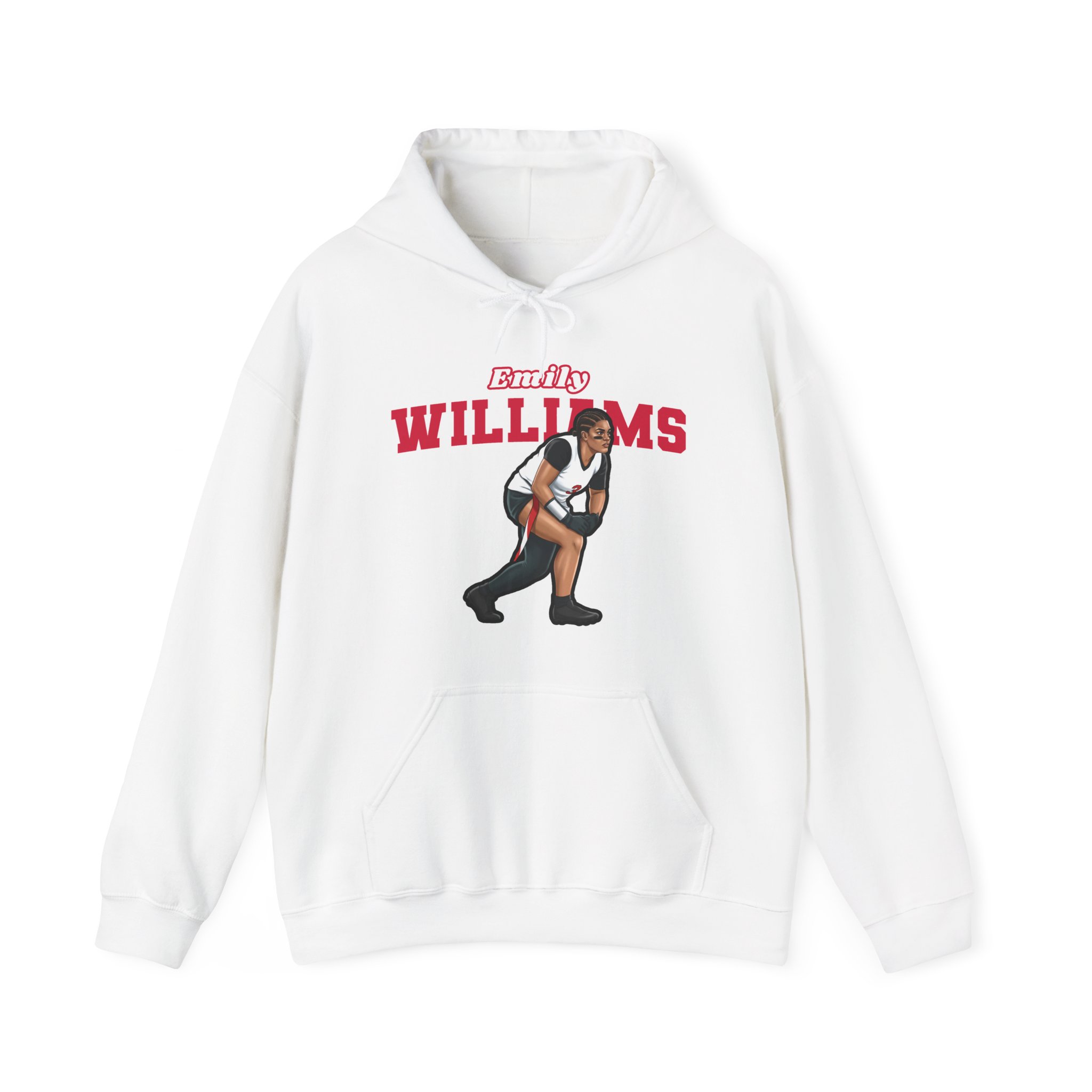 Hoodie — character_name_arch in White