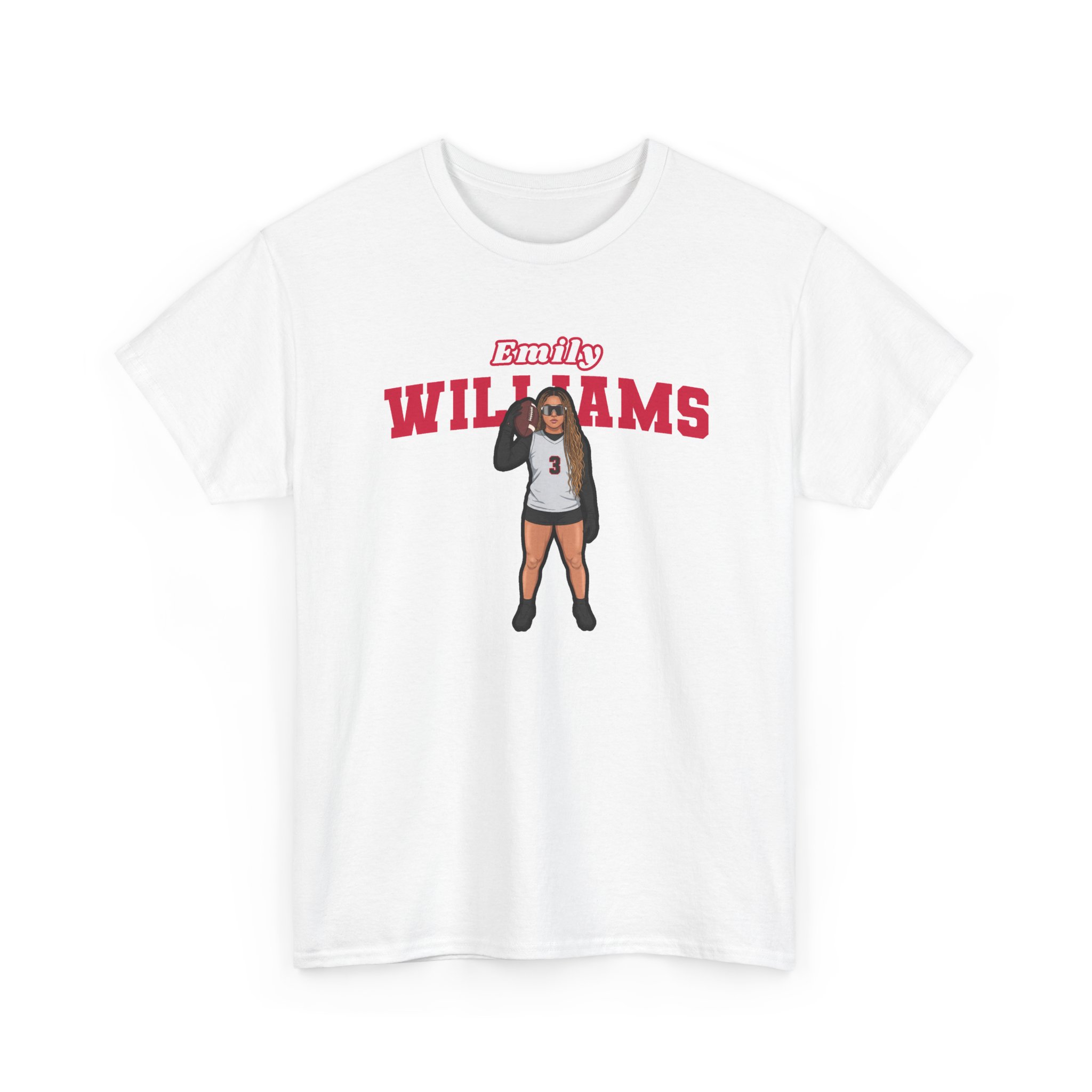 Tee — character_name_arch in White