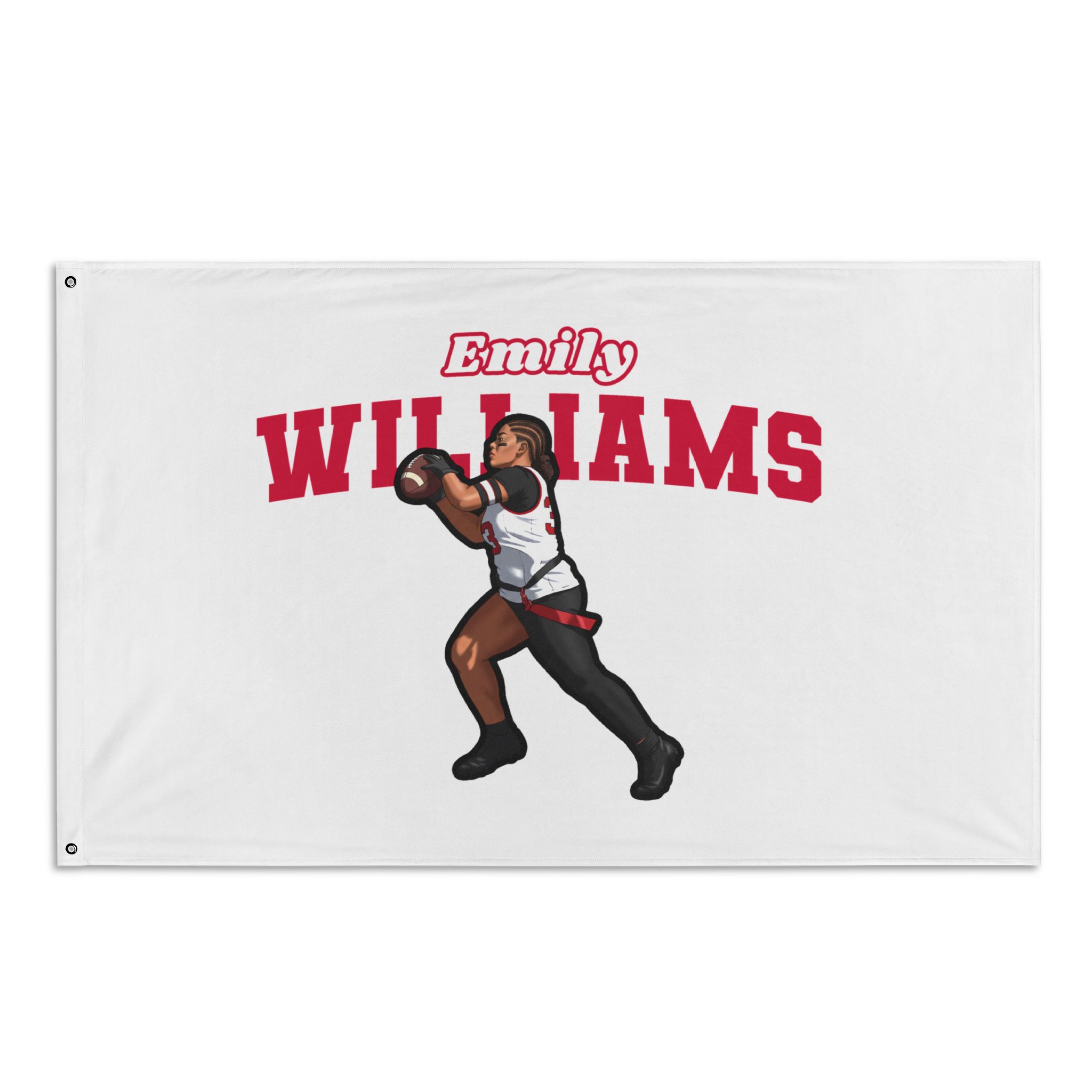Flag (35 × 56 in) — character_name_arch in Classic