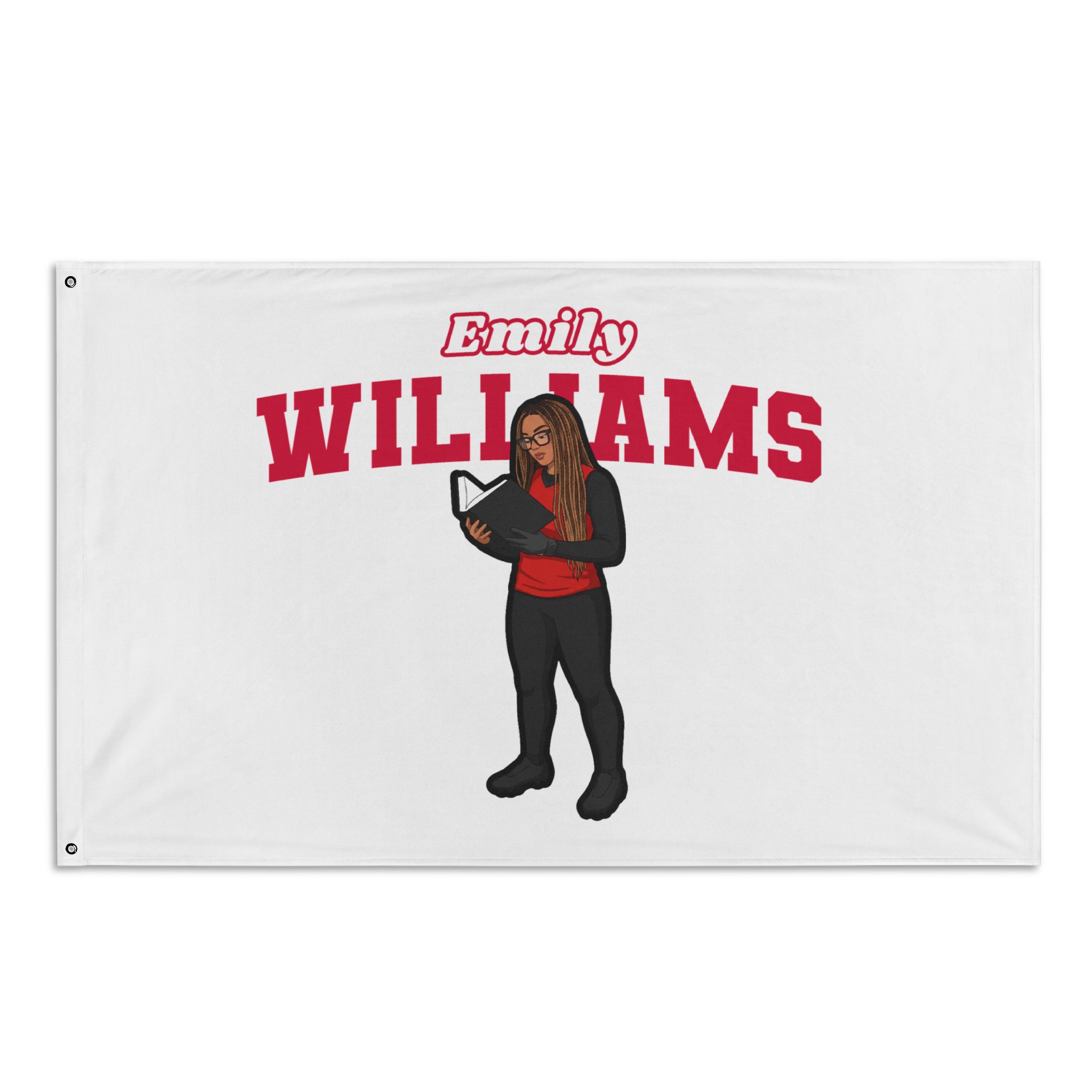 Flag (35 × 56 in) — character_name_arch in Classic