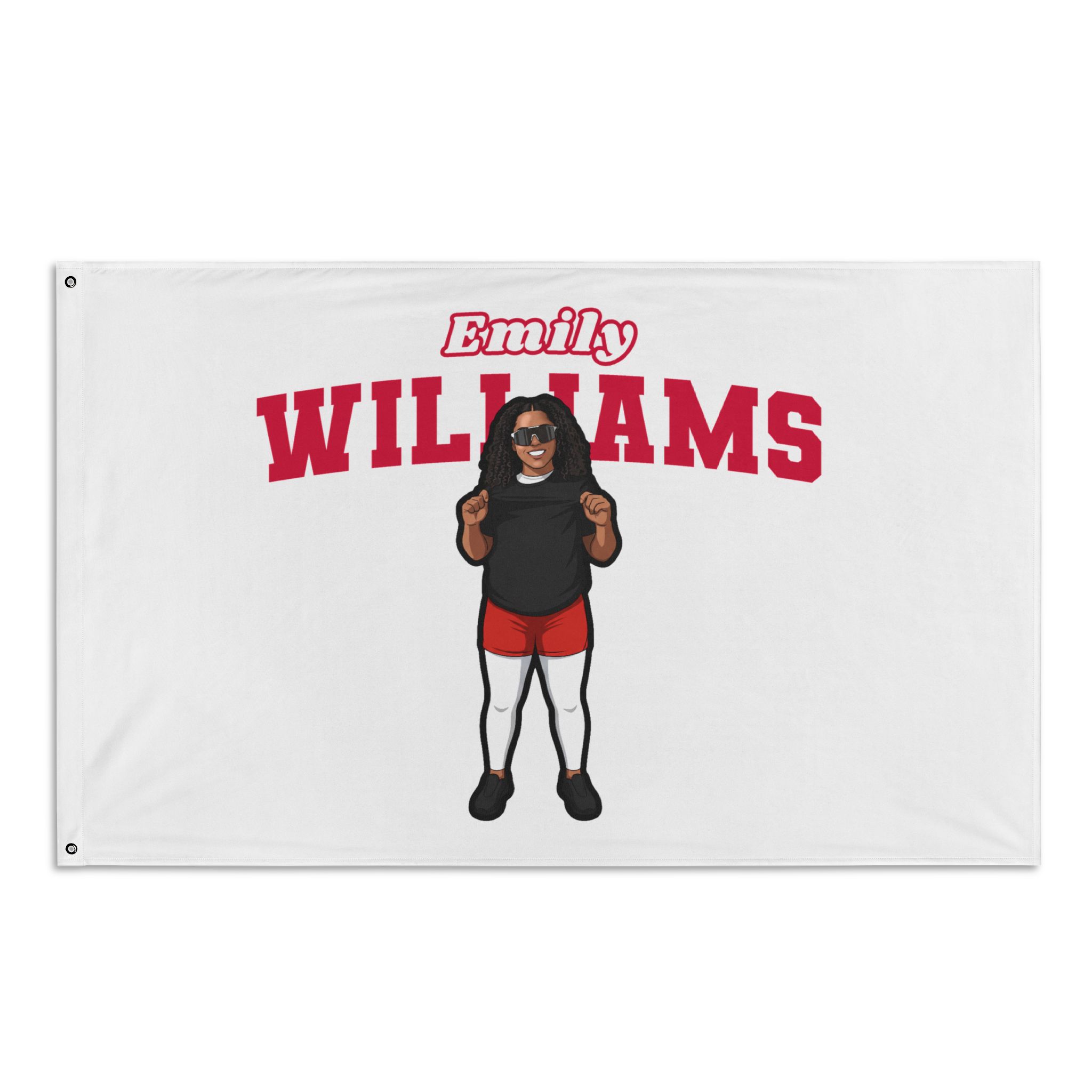 Flag (35 × 56 in) — character_name_arch in Classic