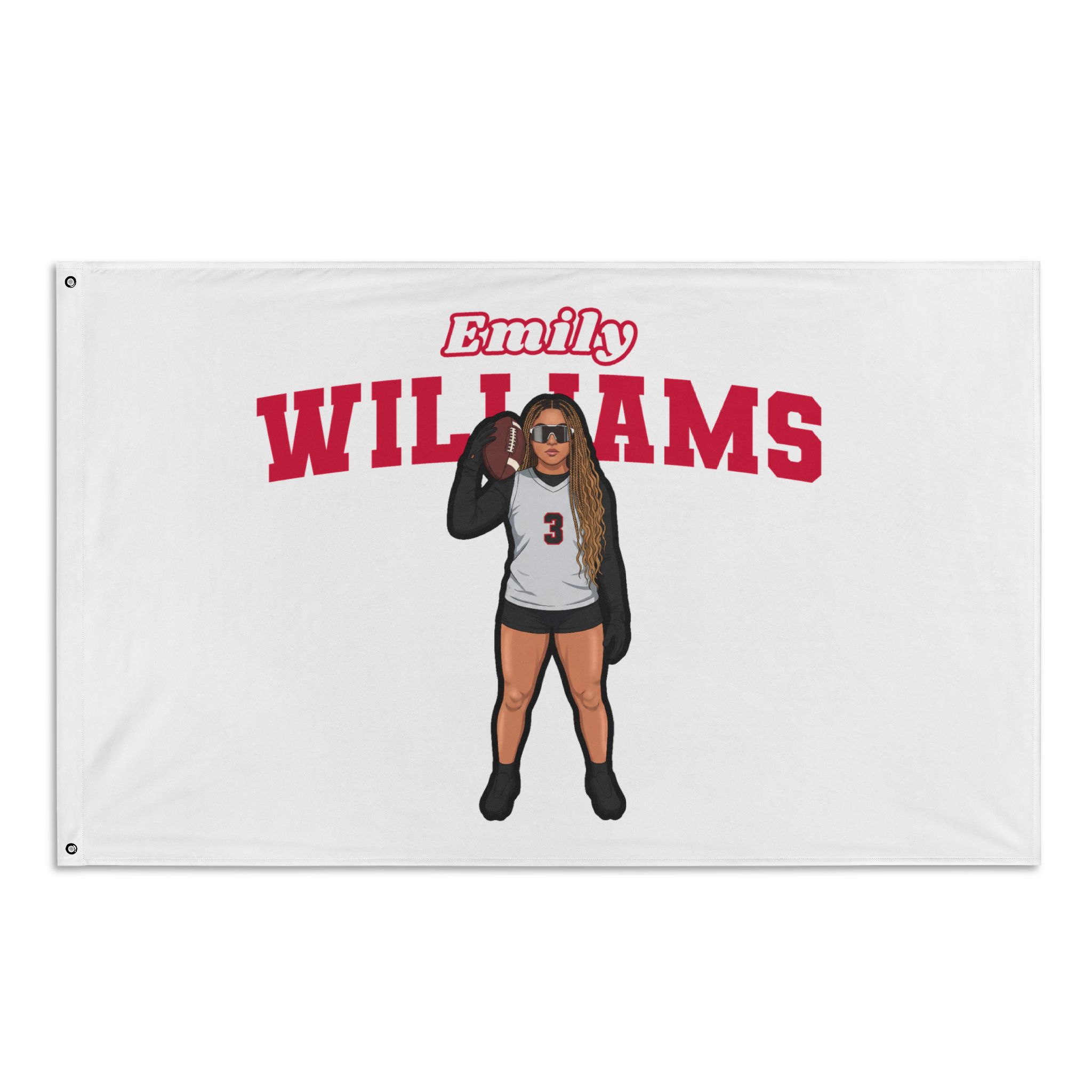 Flag (35 × 56 in) — character_name_arch in Classic
