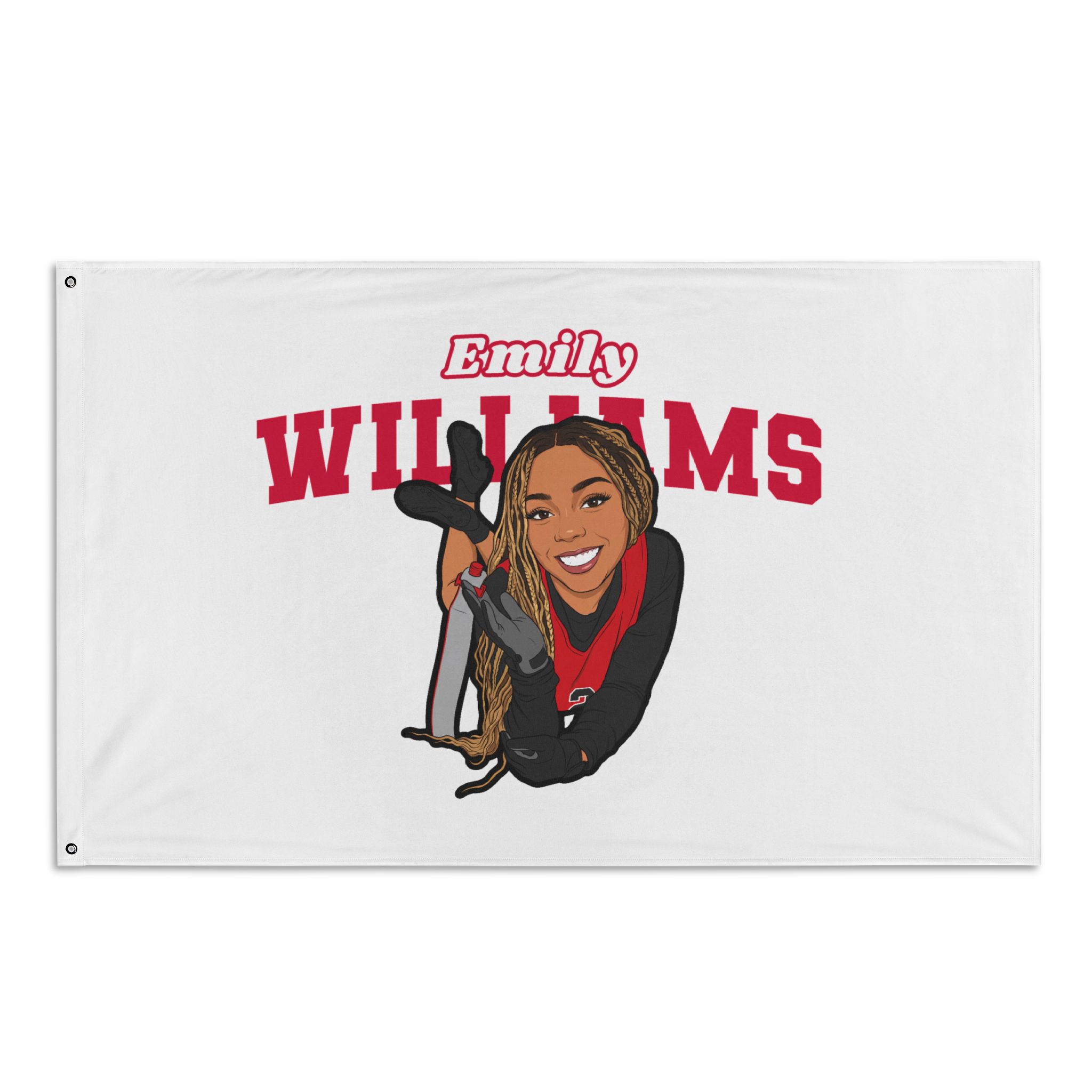 Flag (35 × 56 in) — character_name_arch in Classic