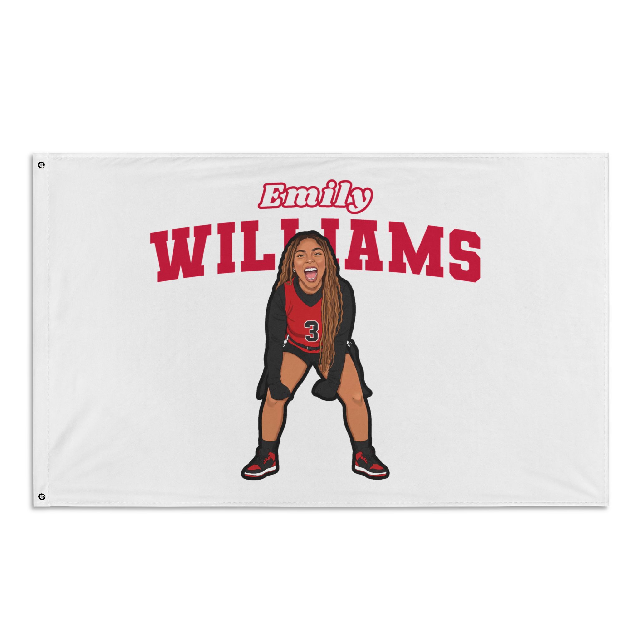 Flag (35 × 56 in) — character_name_arch in Classic