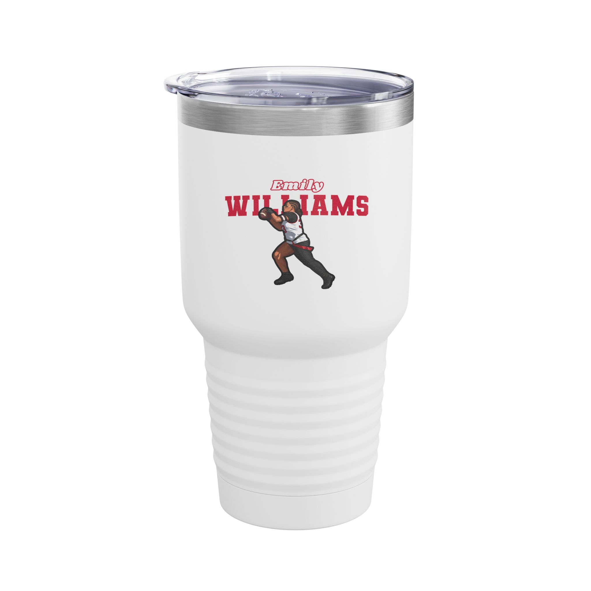 30oz Tumbler — character_name_arch in White