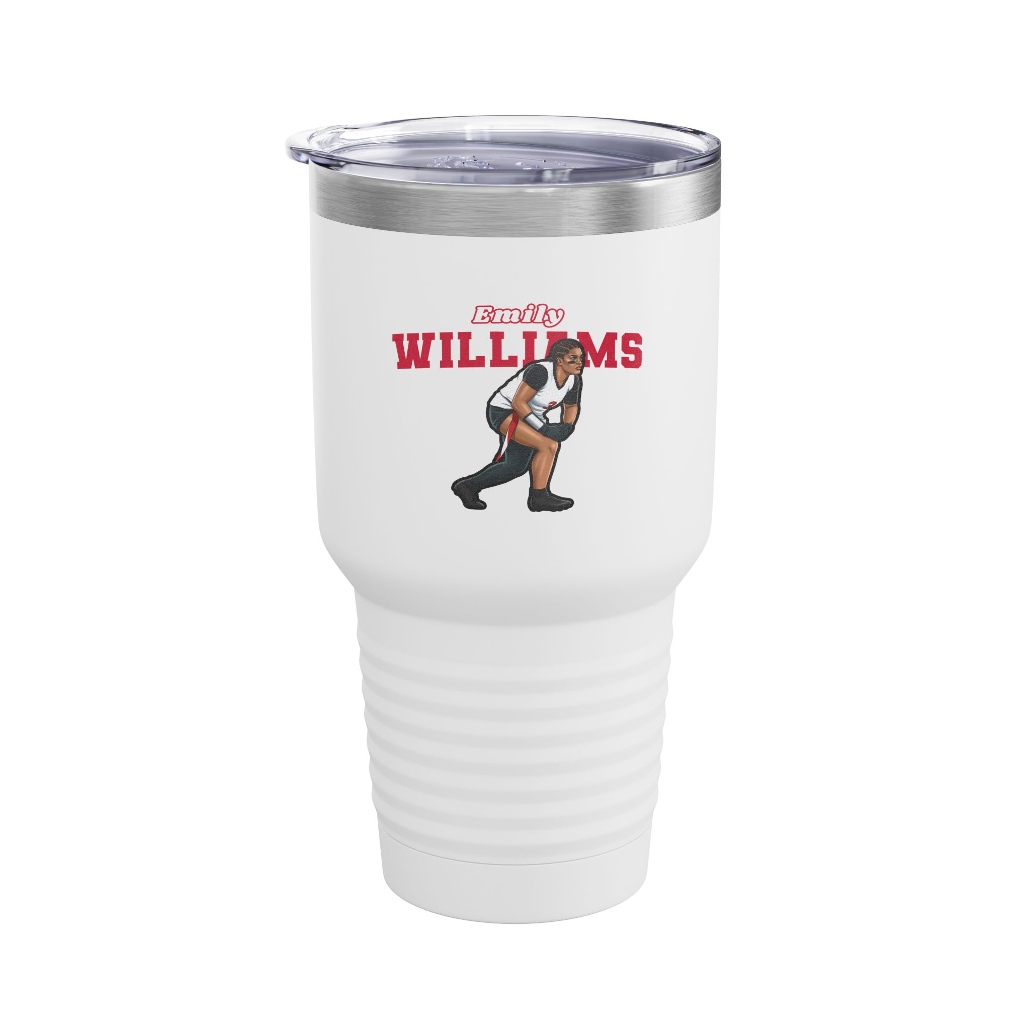 30oz Tumbler — character_name_arch in White