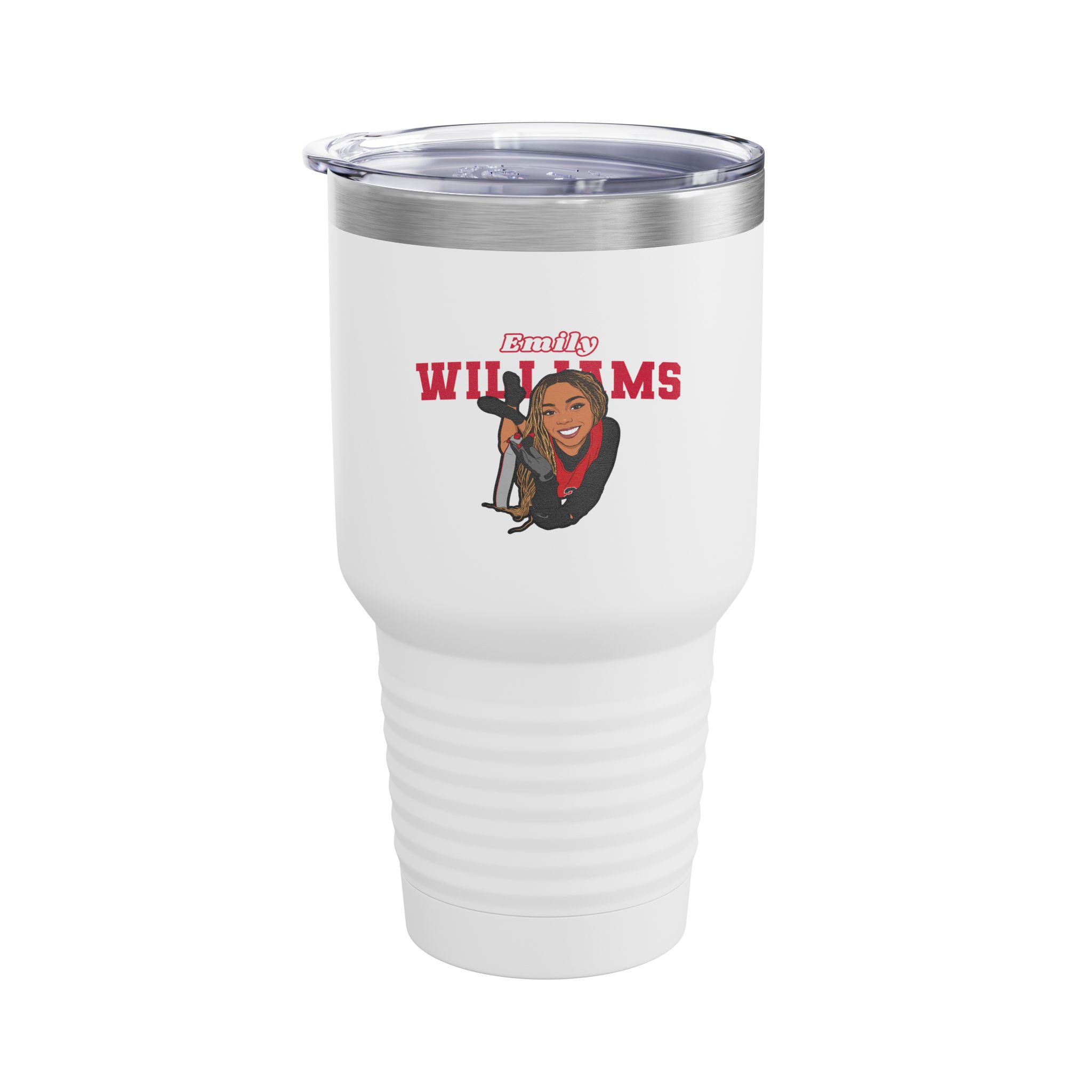 30oz Tumbler — character_name_arch in White