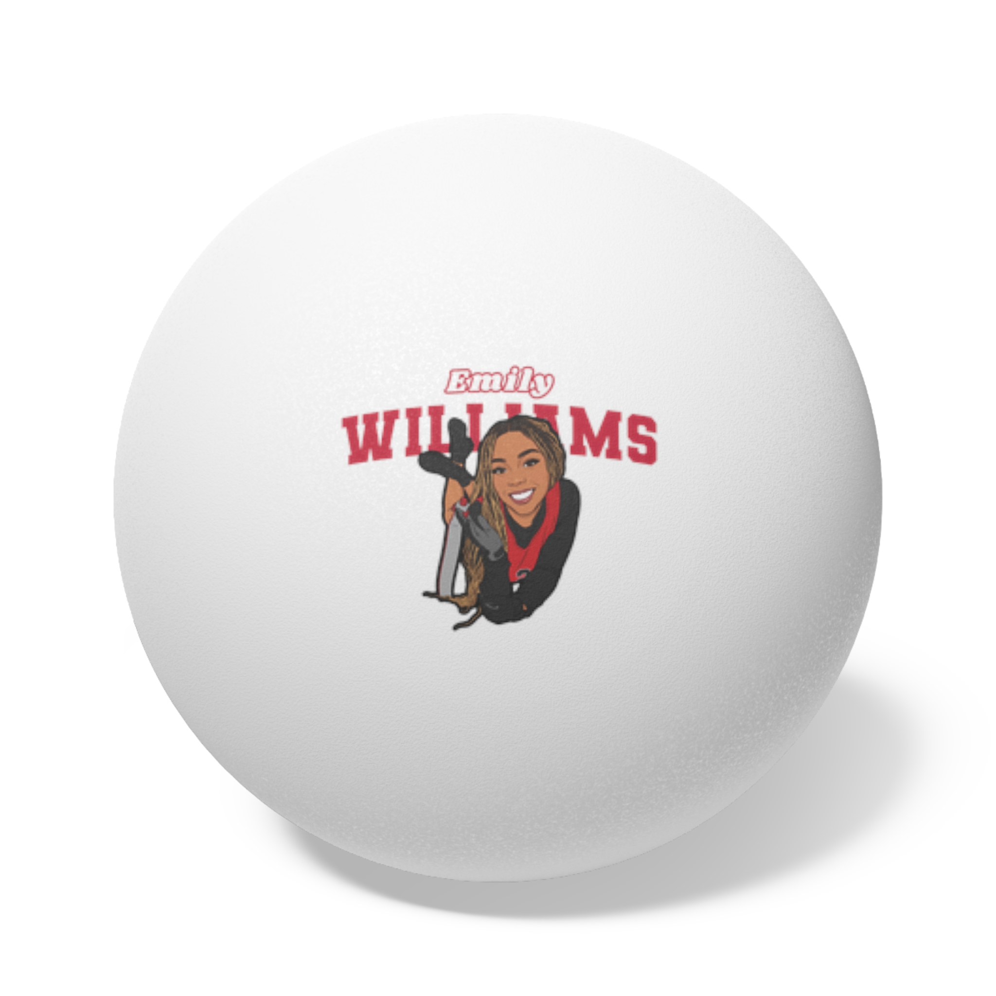 Ping Pong Balls, 6 pcs — character_name_arch in White