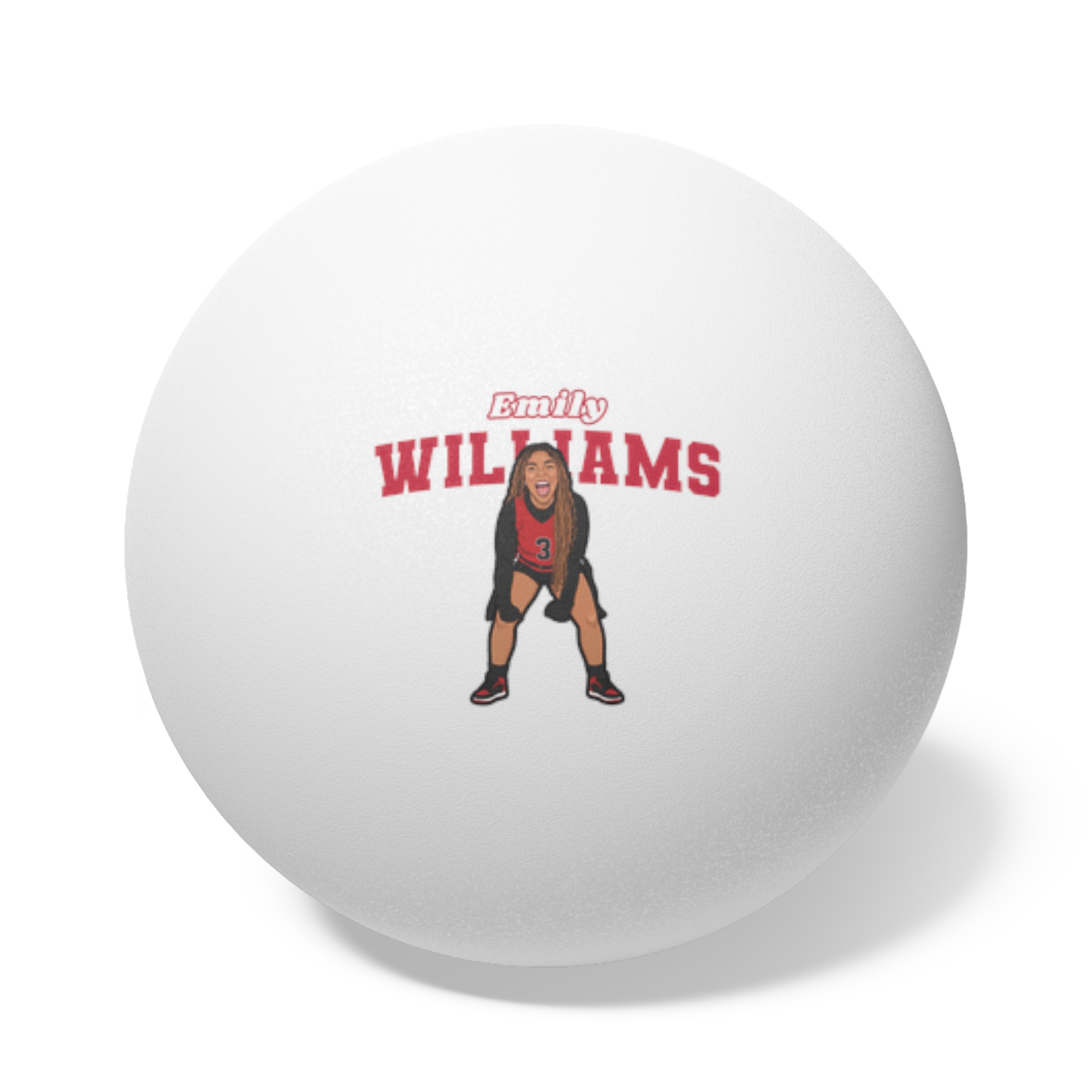 Ping Pong Balls, 6 pcs — character_name_arch in White