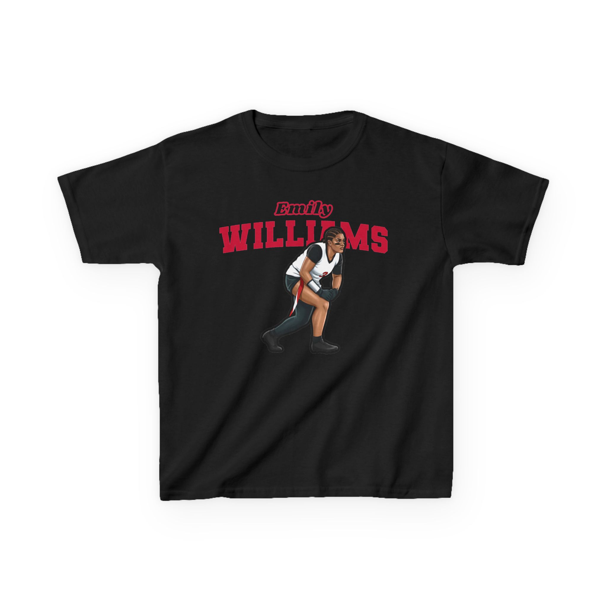 Youth Tee — character_name_arch in Black