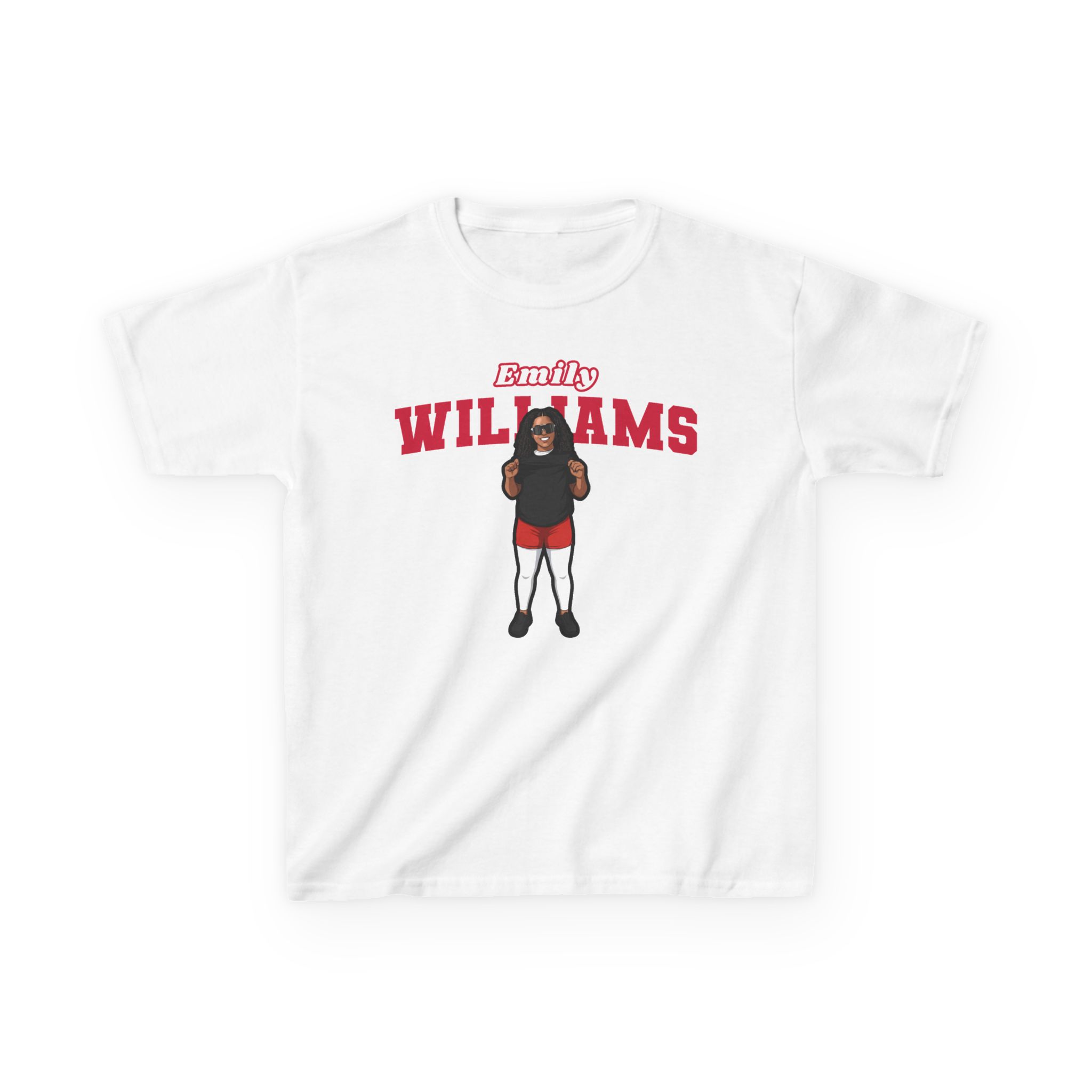 Youth Tee — character_name_arch in White