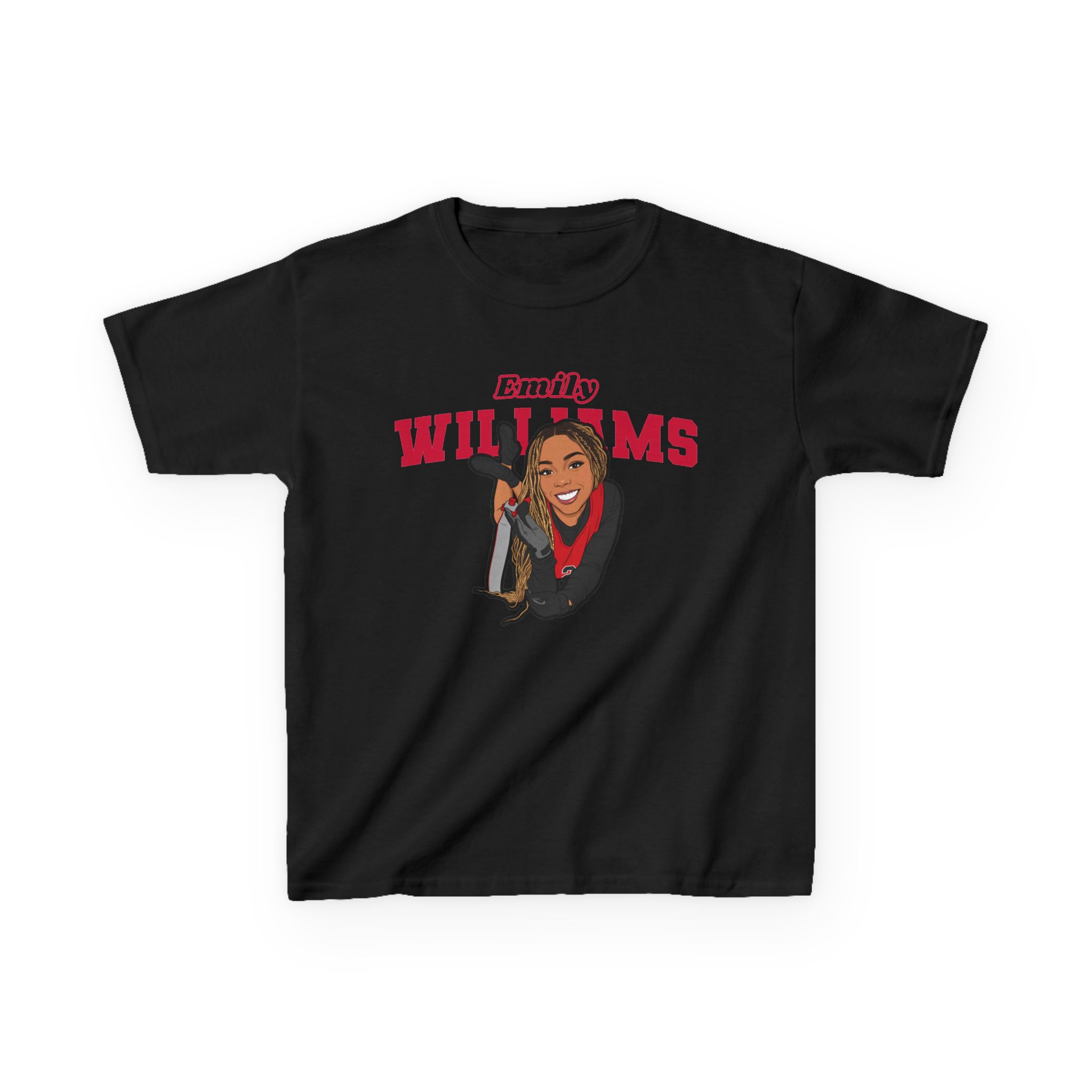 Youth Tee — character_name_arch in Black
