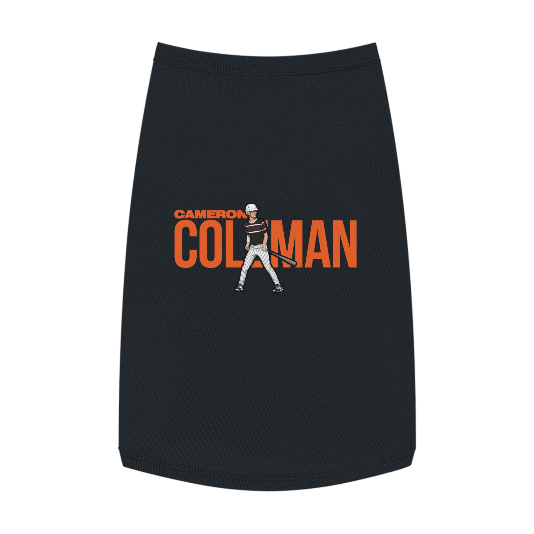 Pet Tank Top — character_player_name in Black