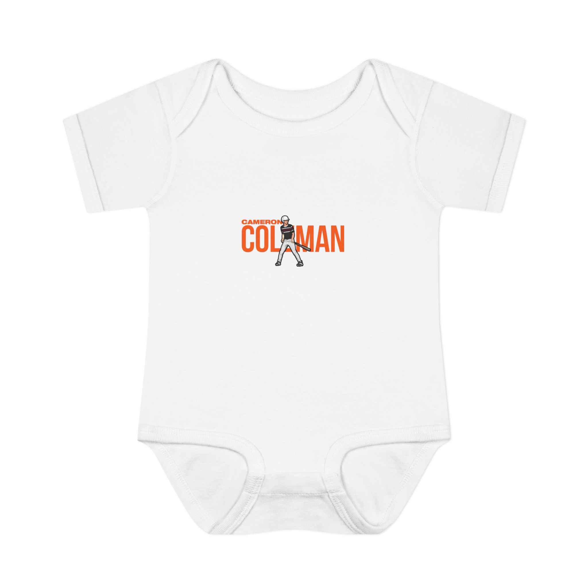 Baby Onesie — character_player_name in White