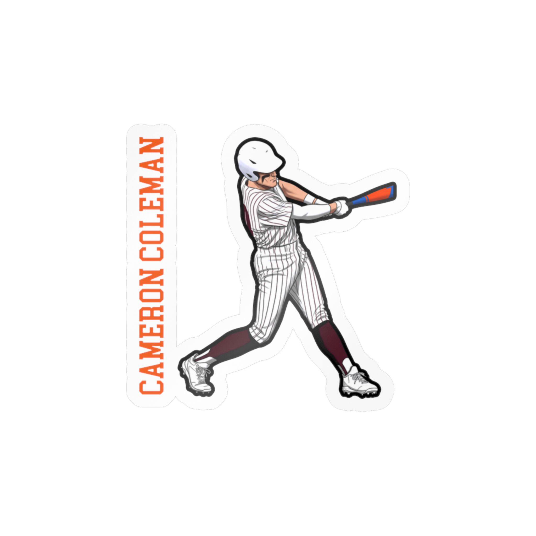 Vinyl Sticker — character_name_vertical in Classic