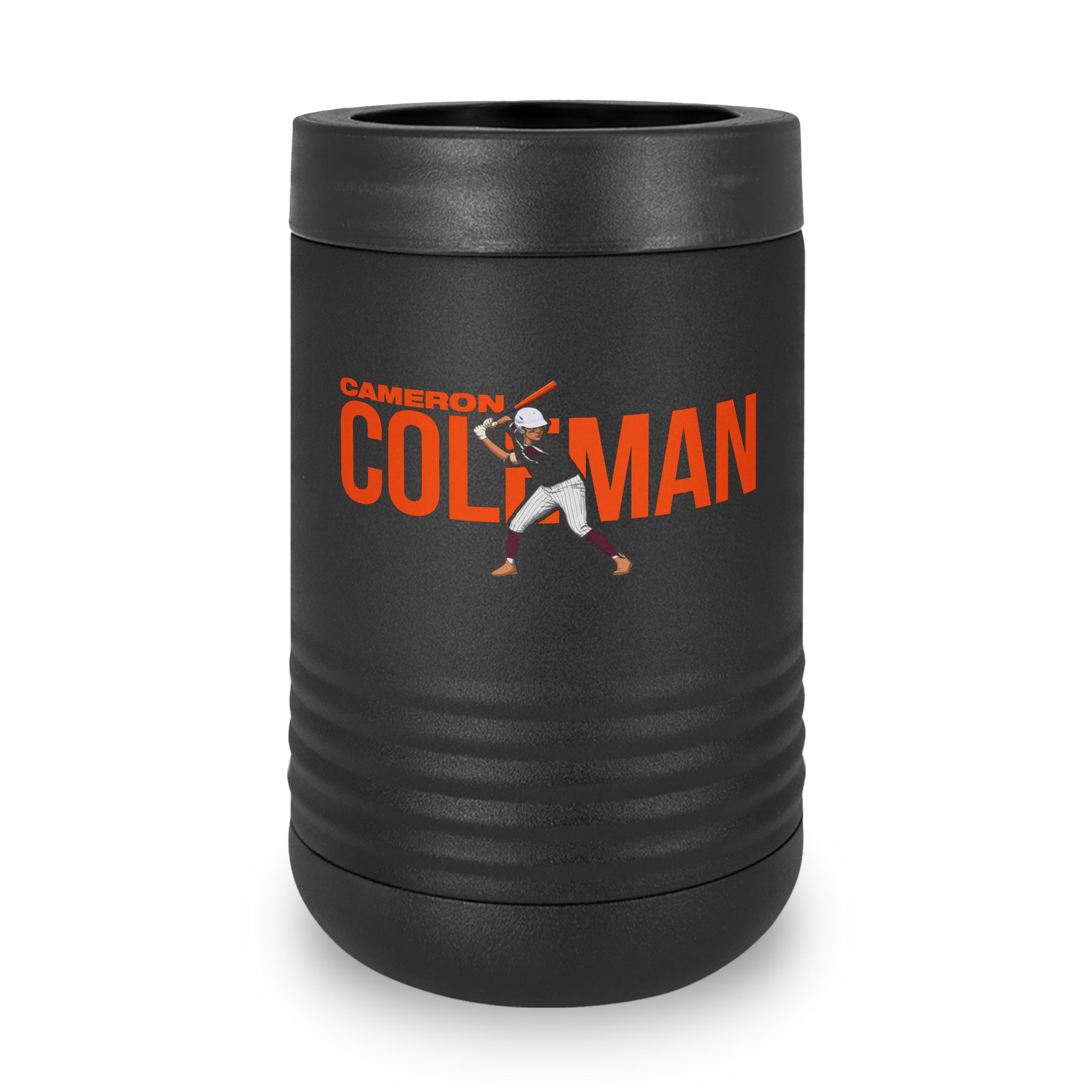 Stainless Can Cooler — character_player_name in Black