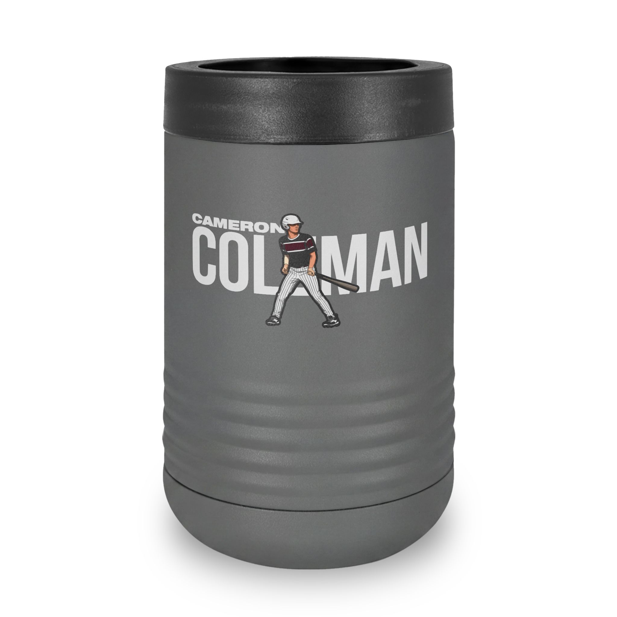 Stainless Can Cooler — character_player_name in Grey