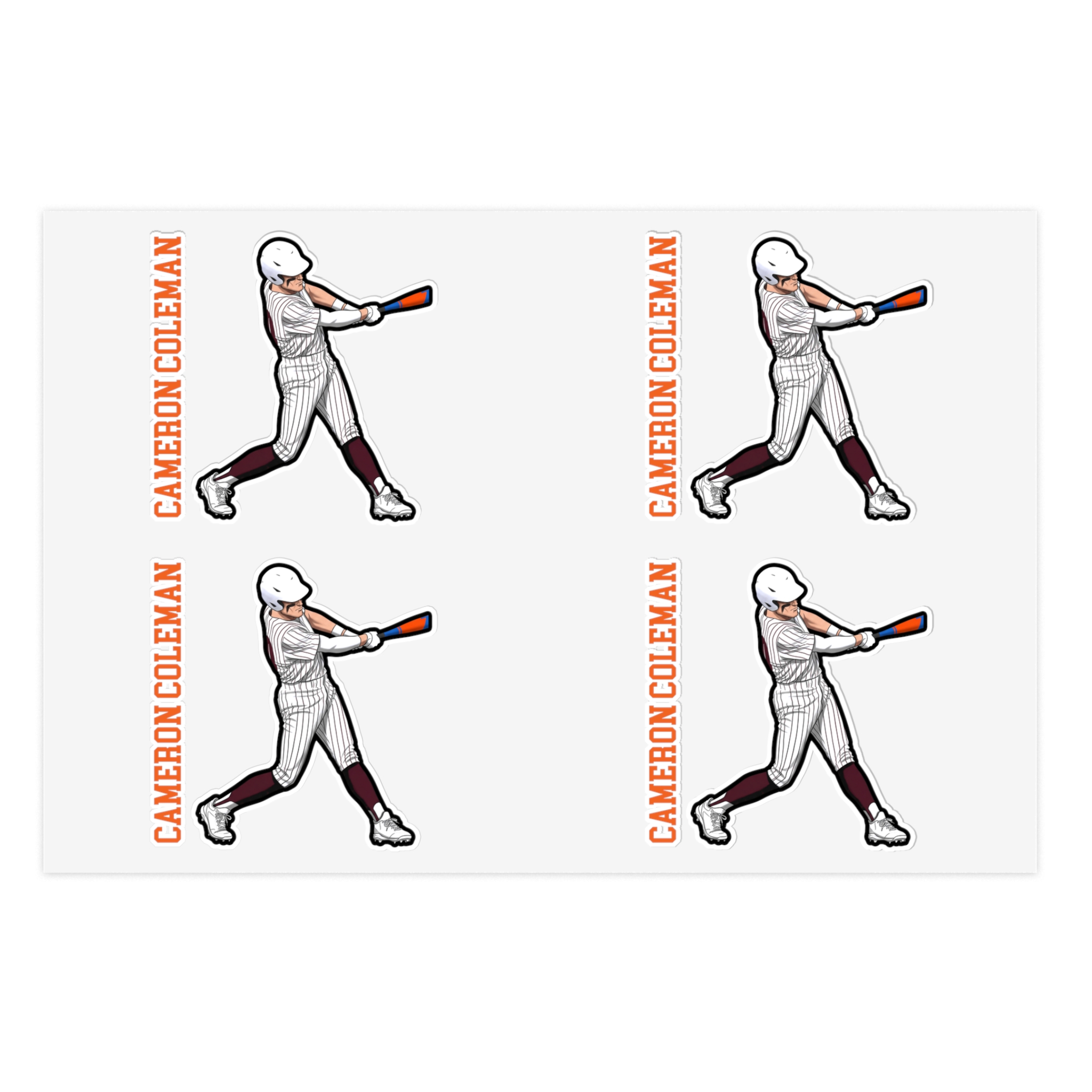 Sticker Sheet — character_name_vertical in Classic
