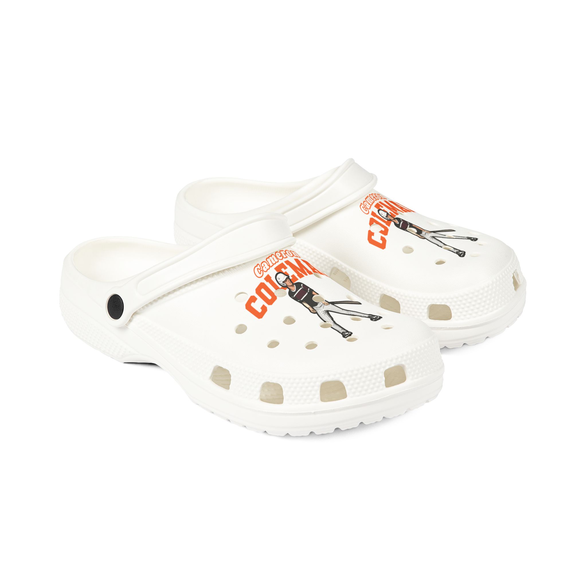 Rubber Clogs — character_name_arch in White