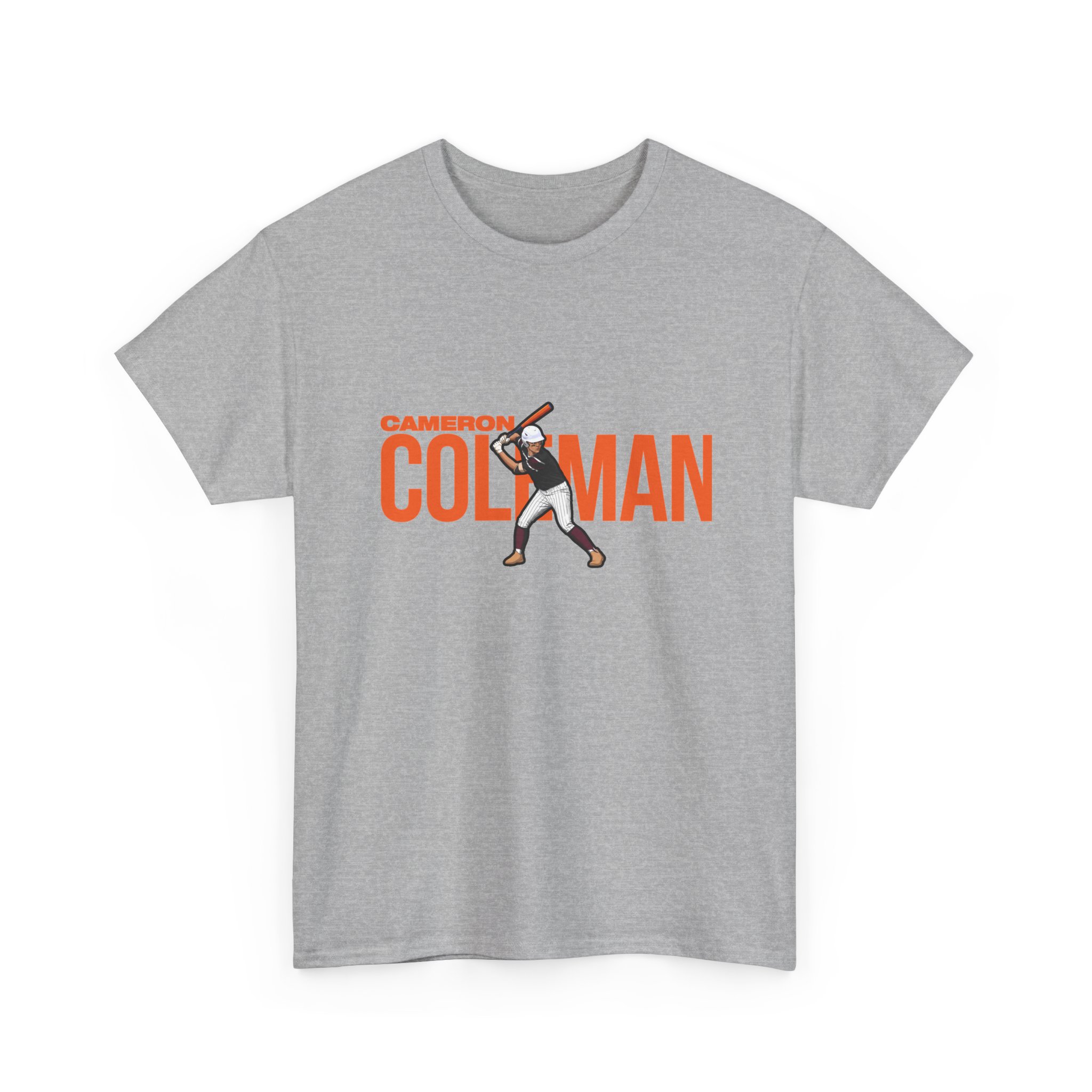 Tee — character_player_name in Grey