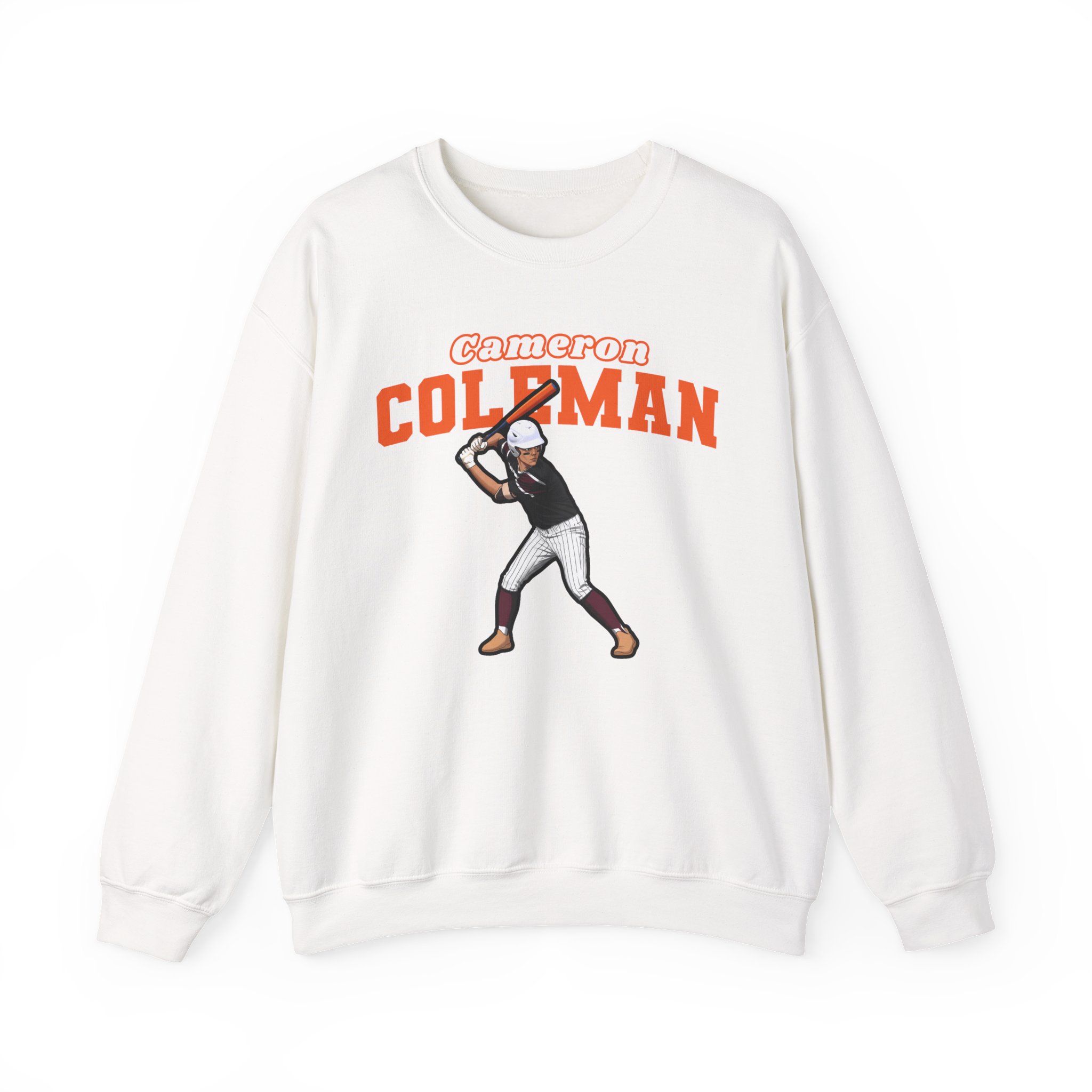 Crewneck Sweatshirt — character_name_arch in White