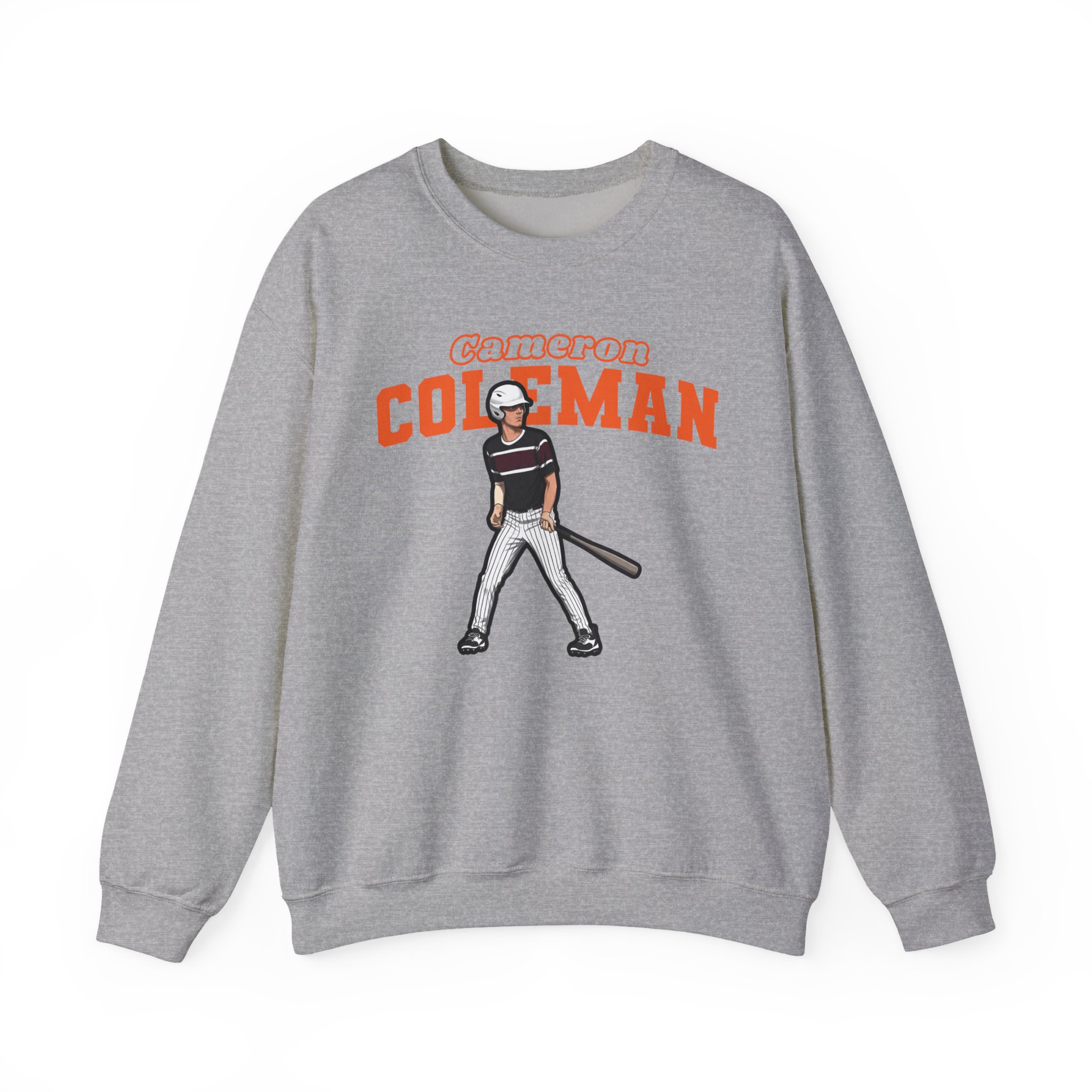 Crewneck Sweatshirt — character_name_arch in Grey