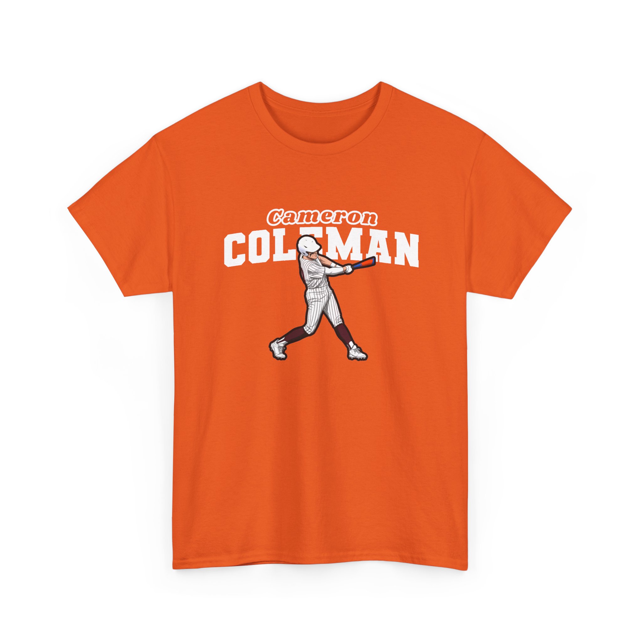 Tee — character_name_arch in Orange