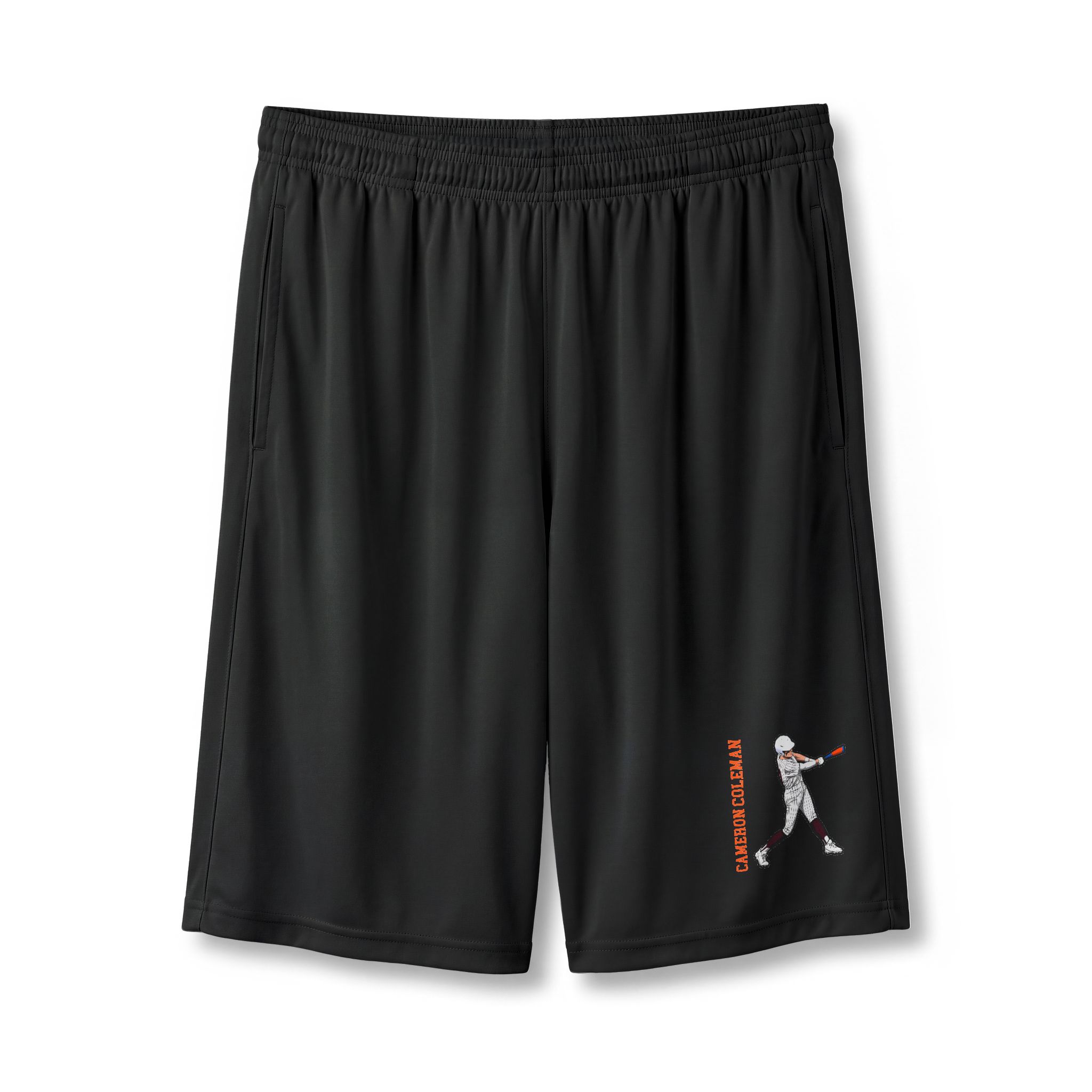 Shorts — character_name_vertical in Black