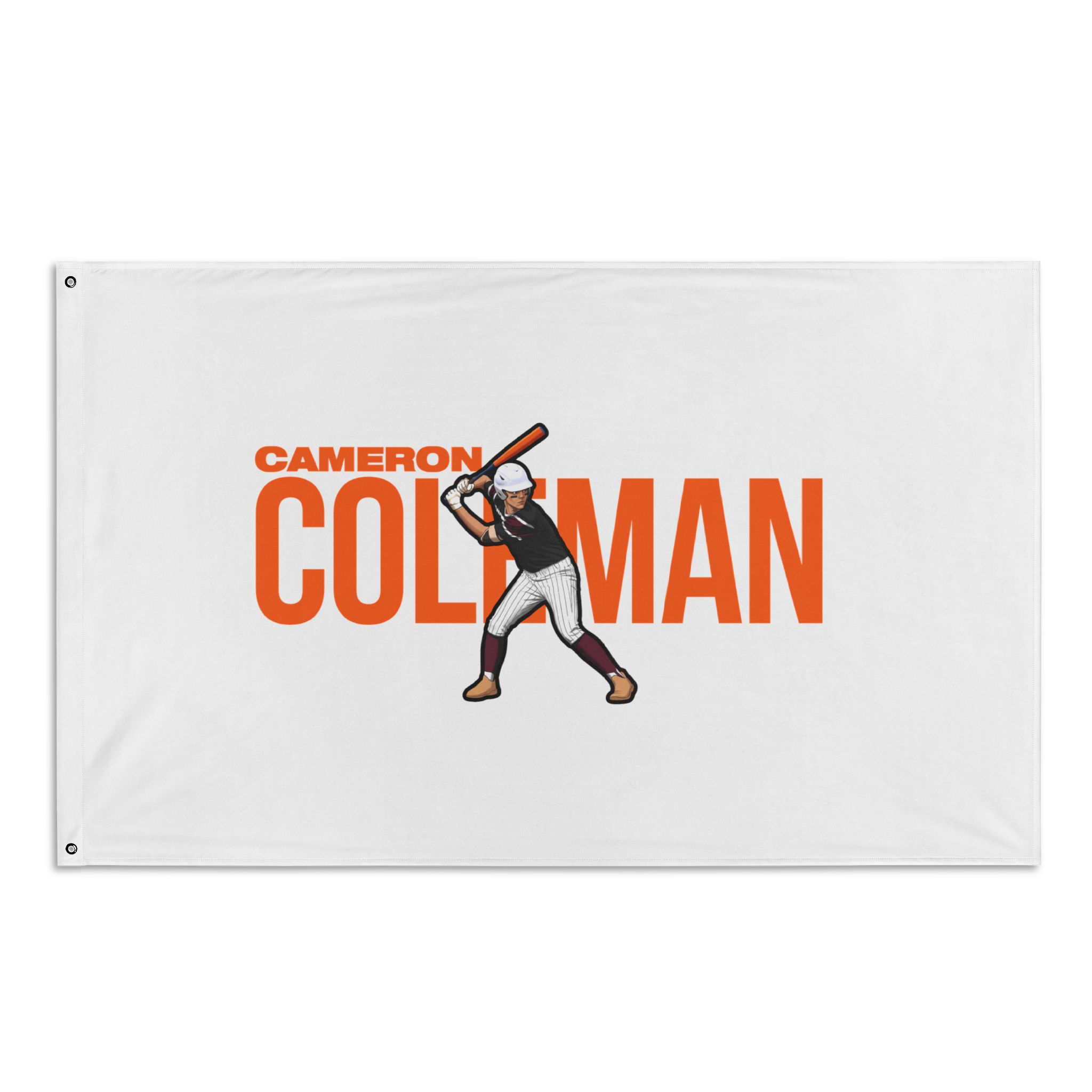 Flag (35 × 56 in) — character_player_name in Classic