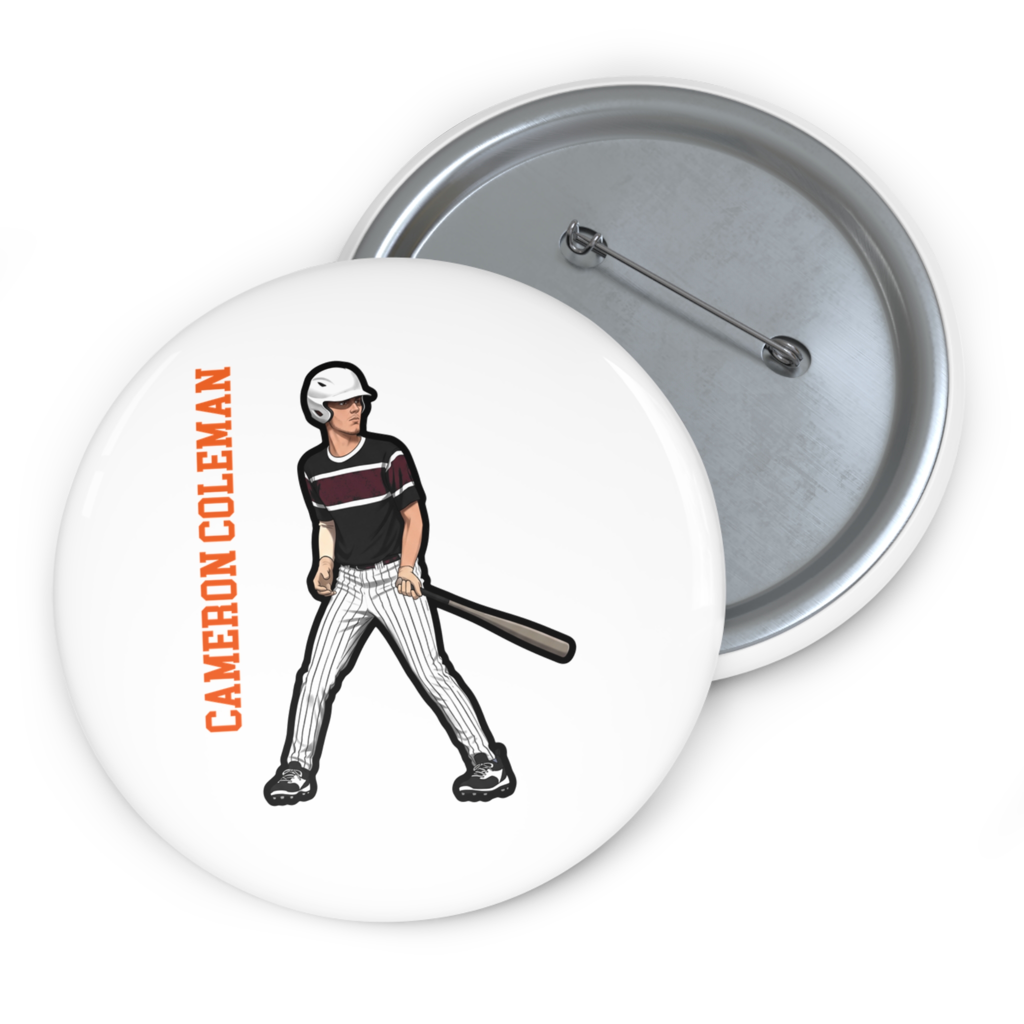 Game Day Pin — character_name_vertical in Classic