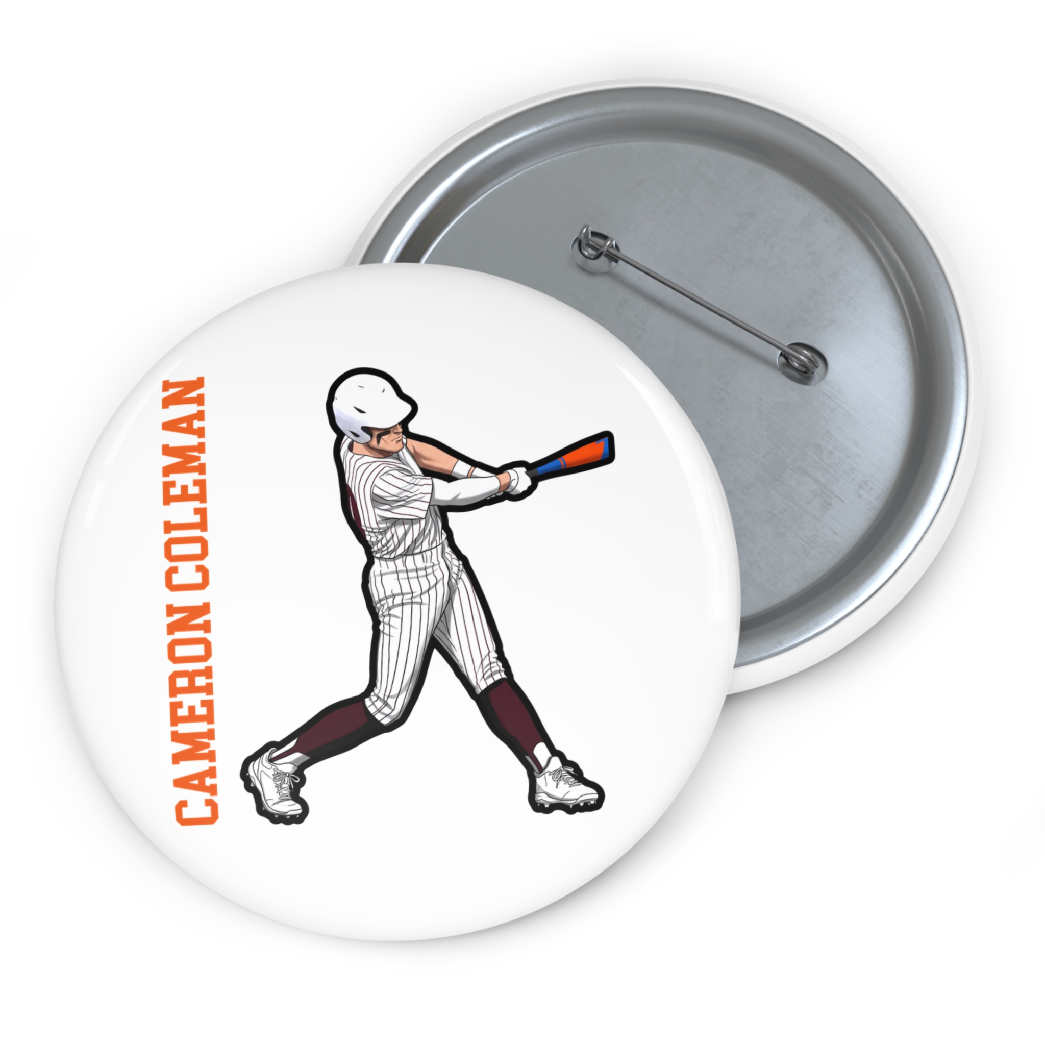 Game Day Pin — character_name_vertical in Classic