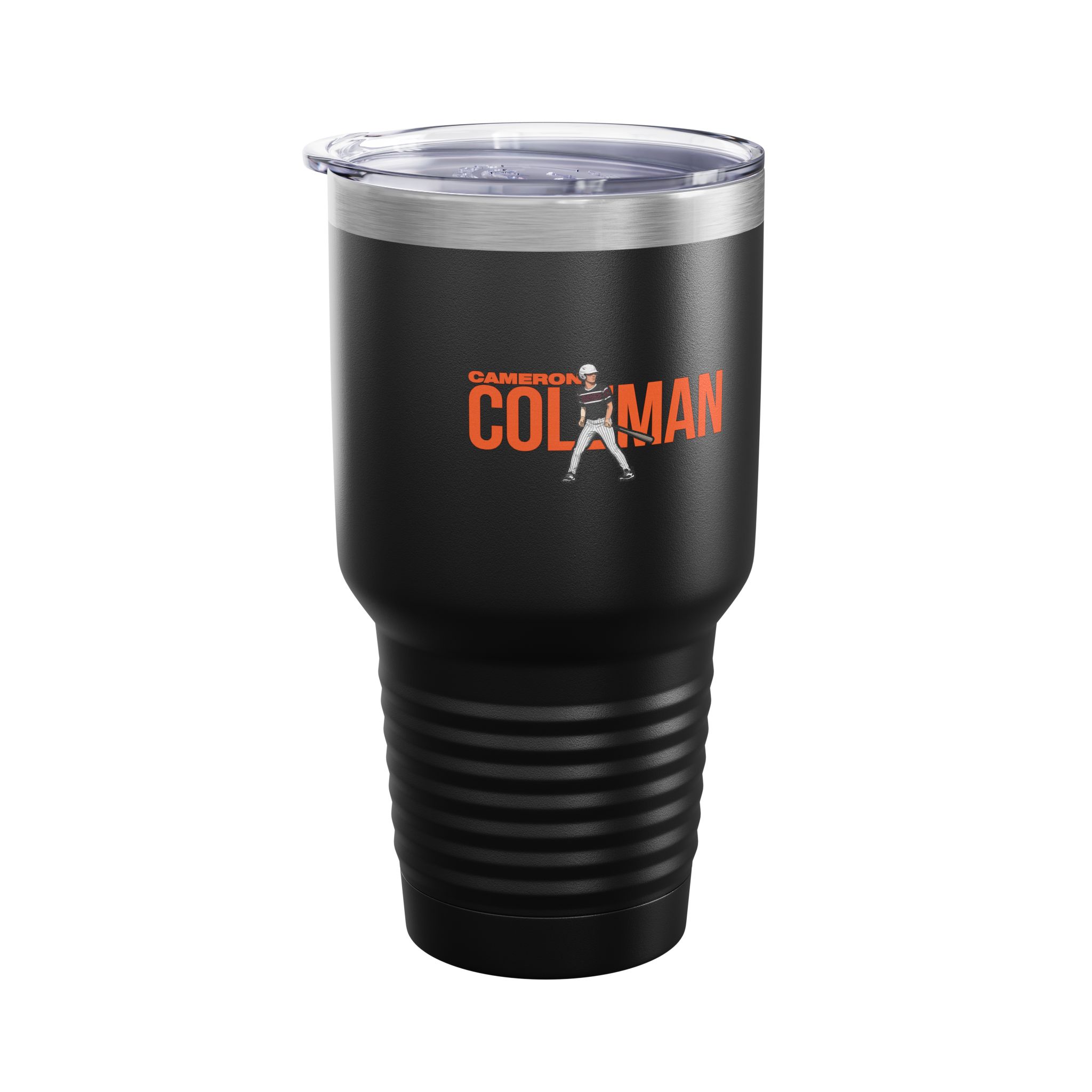 30oz Tumbler — character_player_name in Black