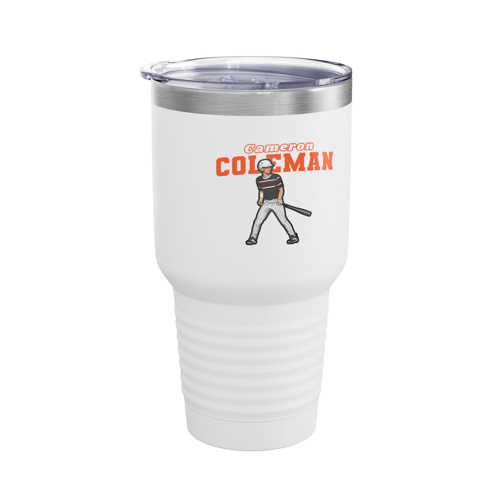 30oz Tumbler — character_name_arch in White