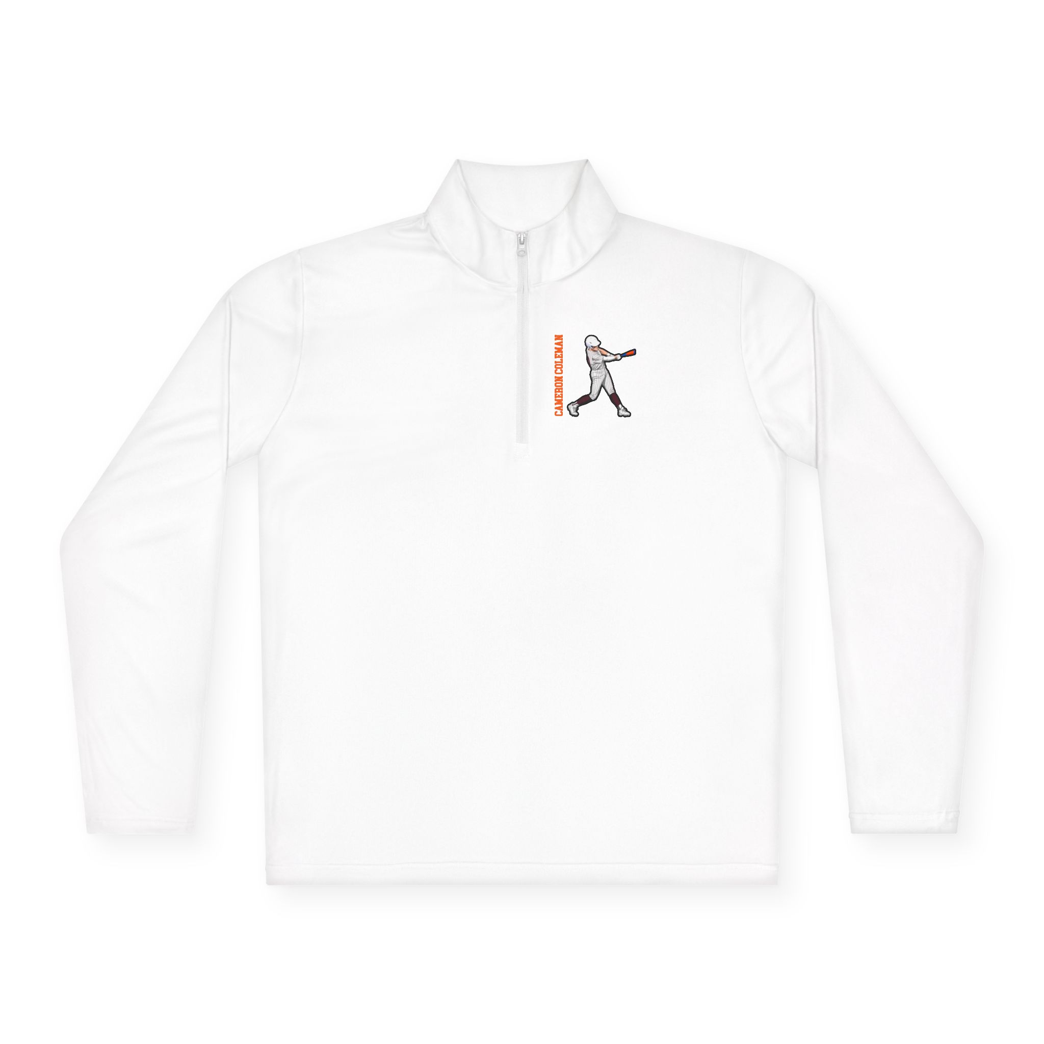 Q-Zip Pullover — character_name_vertical in White