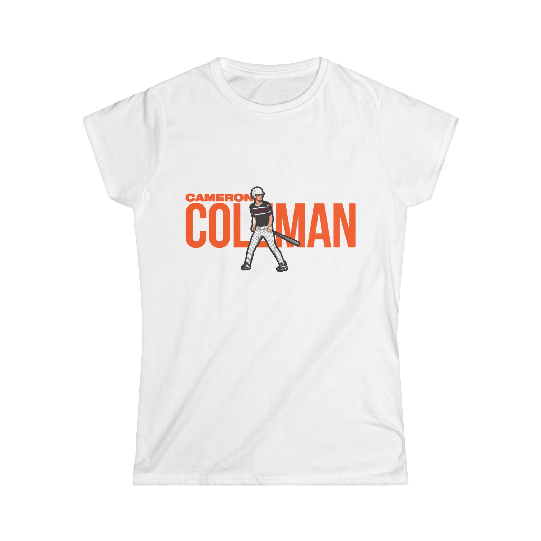 Women's Softstyle Tee — character_player_name in White