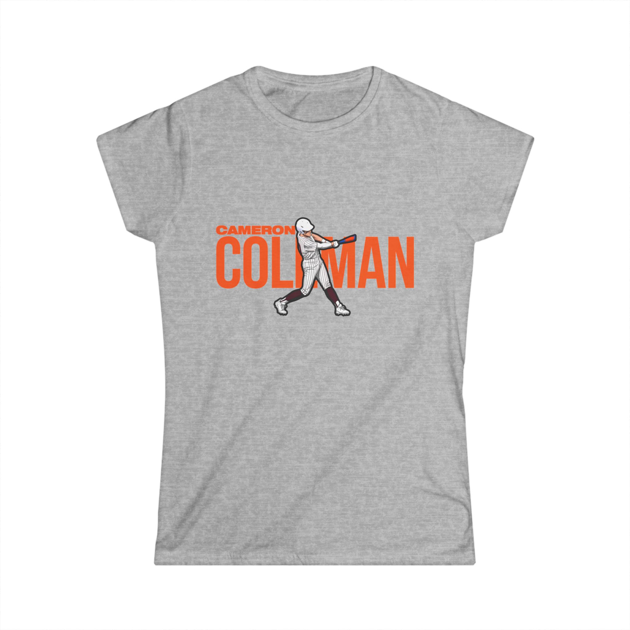 Women's Softstyle Tee — character_player_name in Grey