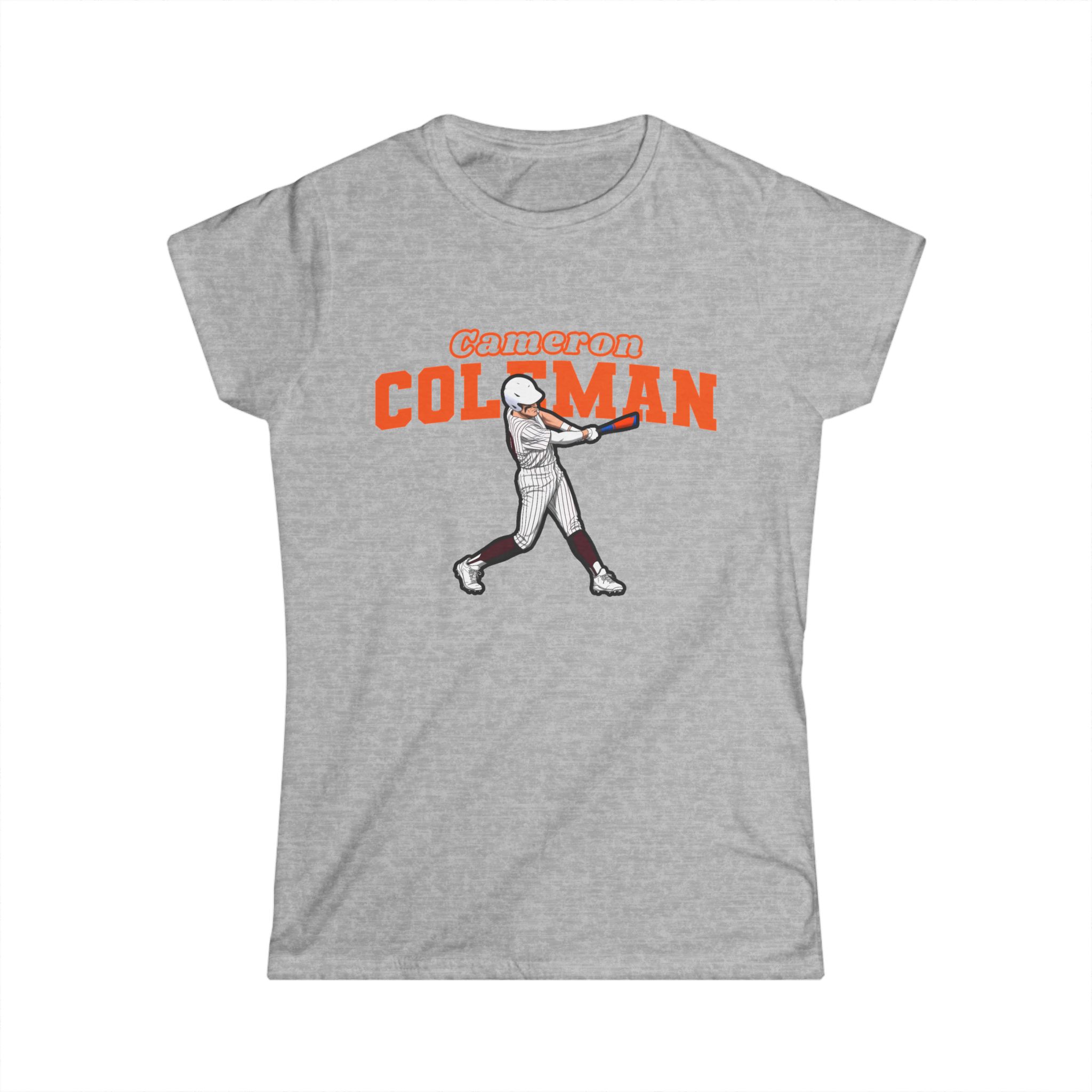 Women's Softstyle Tee — character_name_arch in Grey