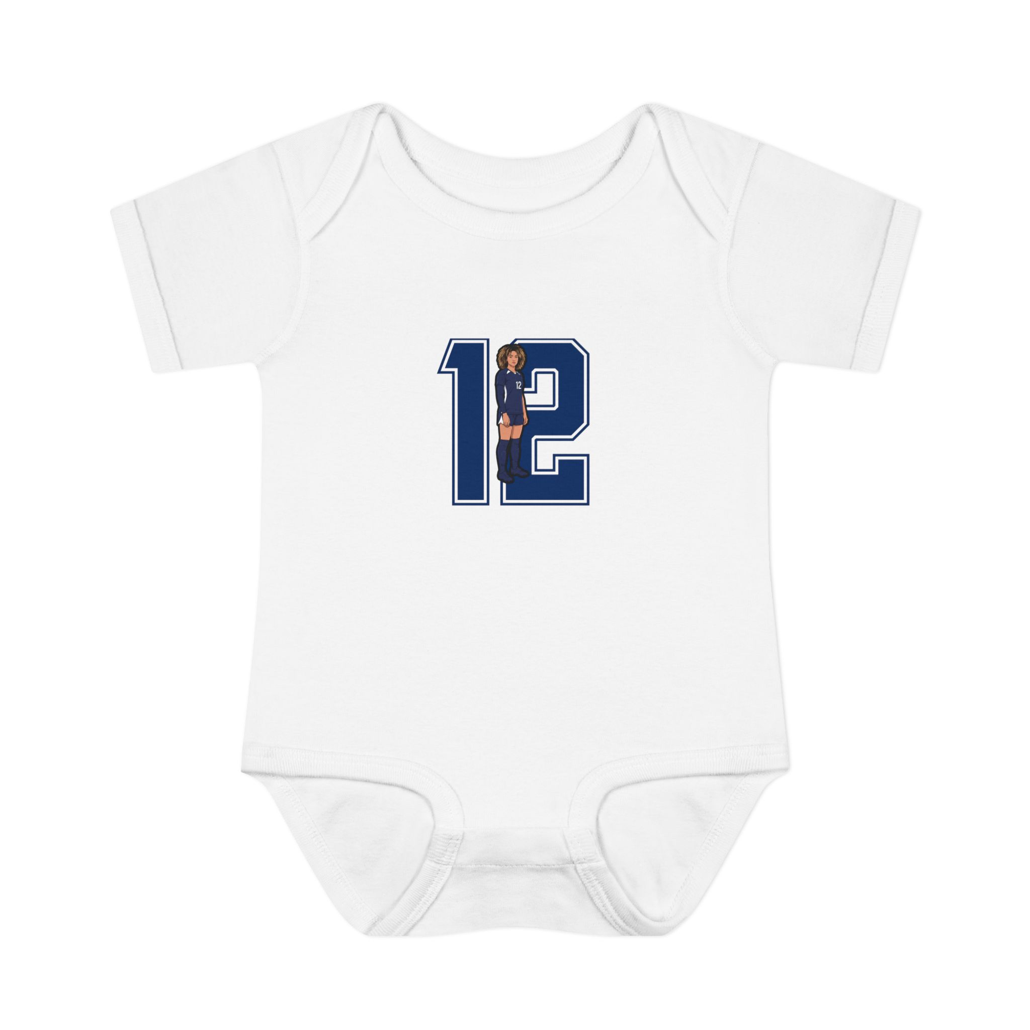 Baby Onesie — character_number in White