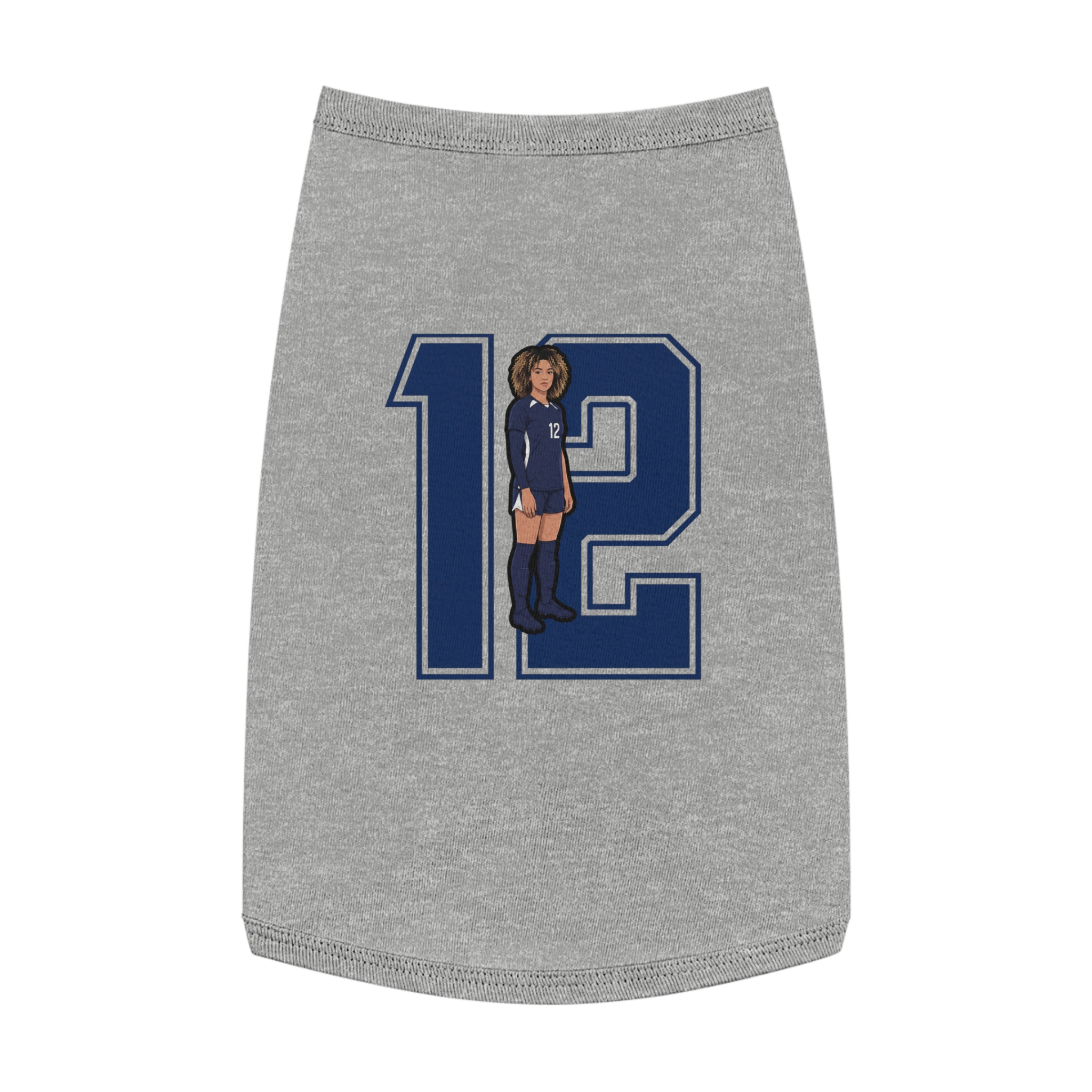 Pet Tank Top — character_number in White