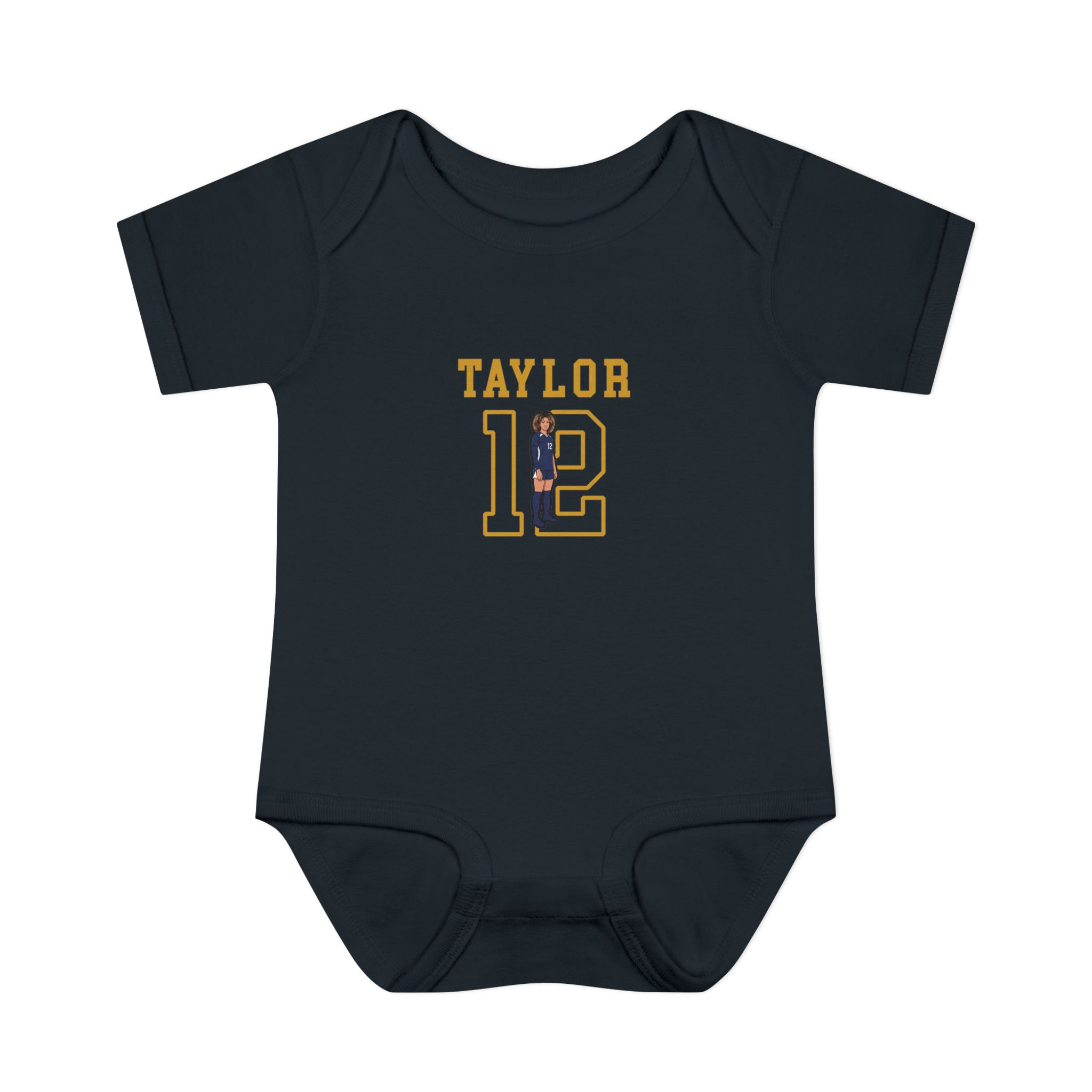 Baby Onesie — character_shirsey in Black