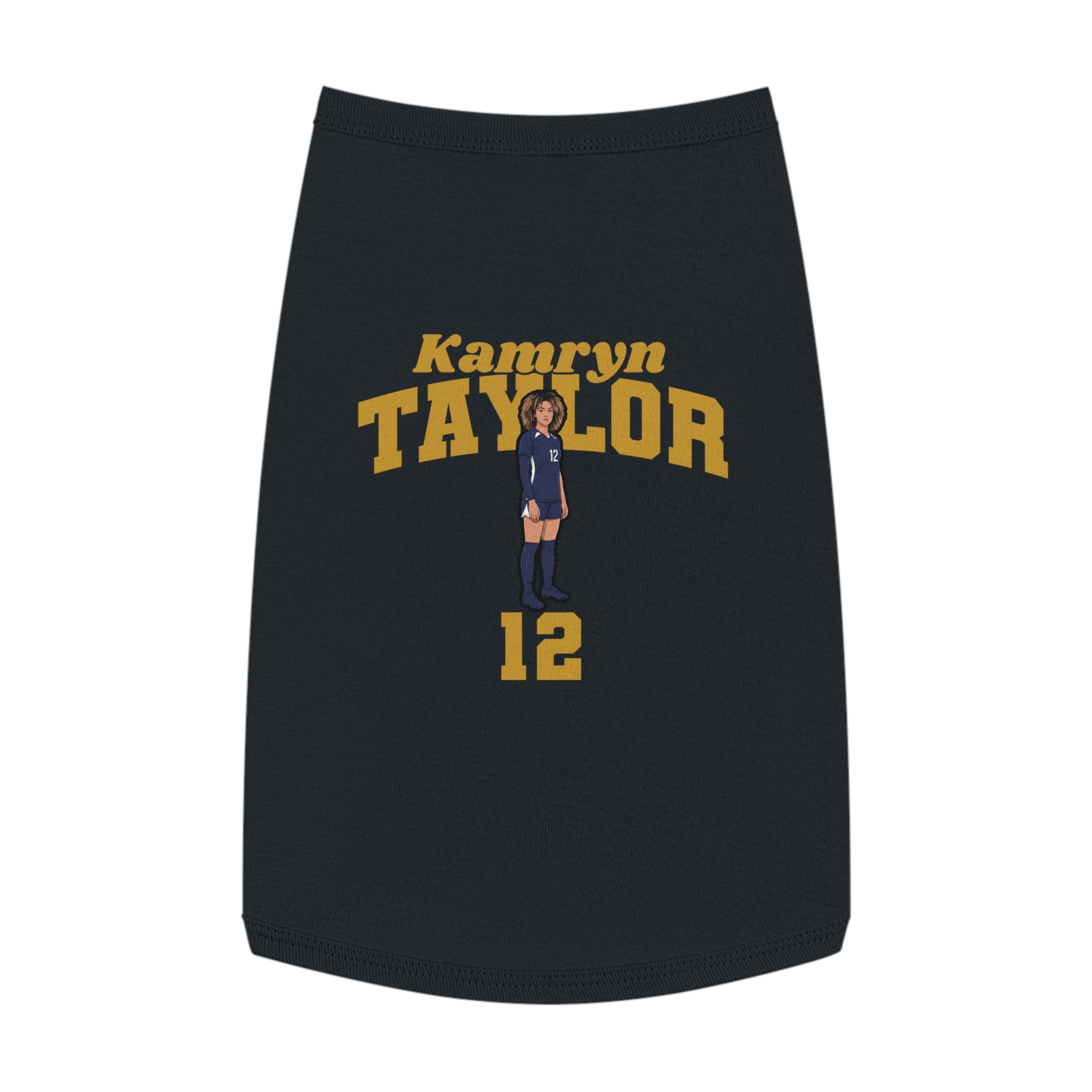 Pet Tank Top — character_signature_arch in Black
