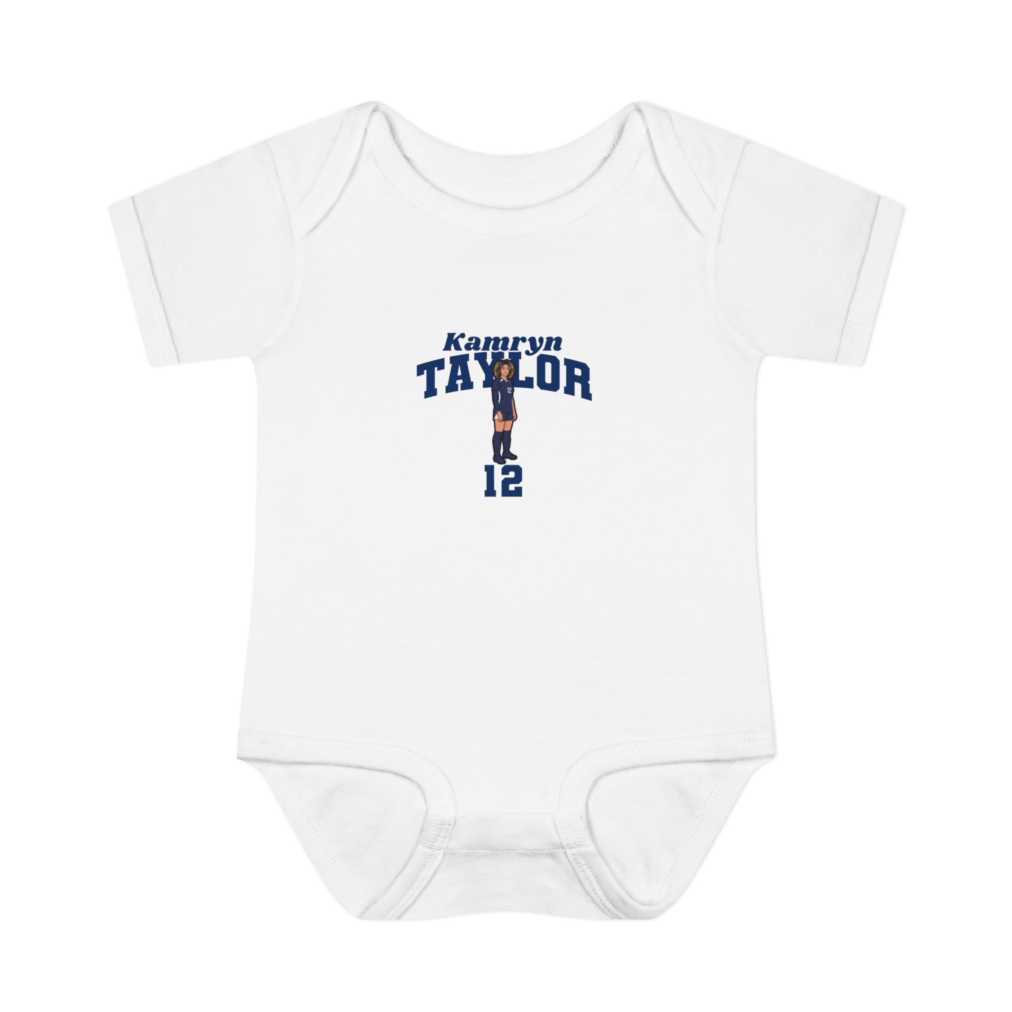 Baby Onesie — character_signature_arch in White